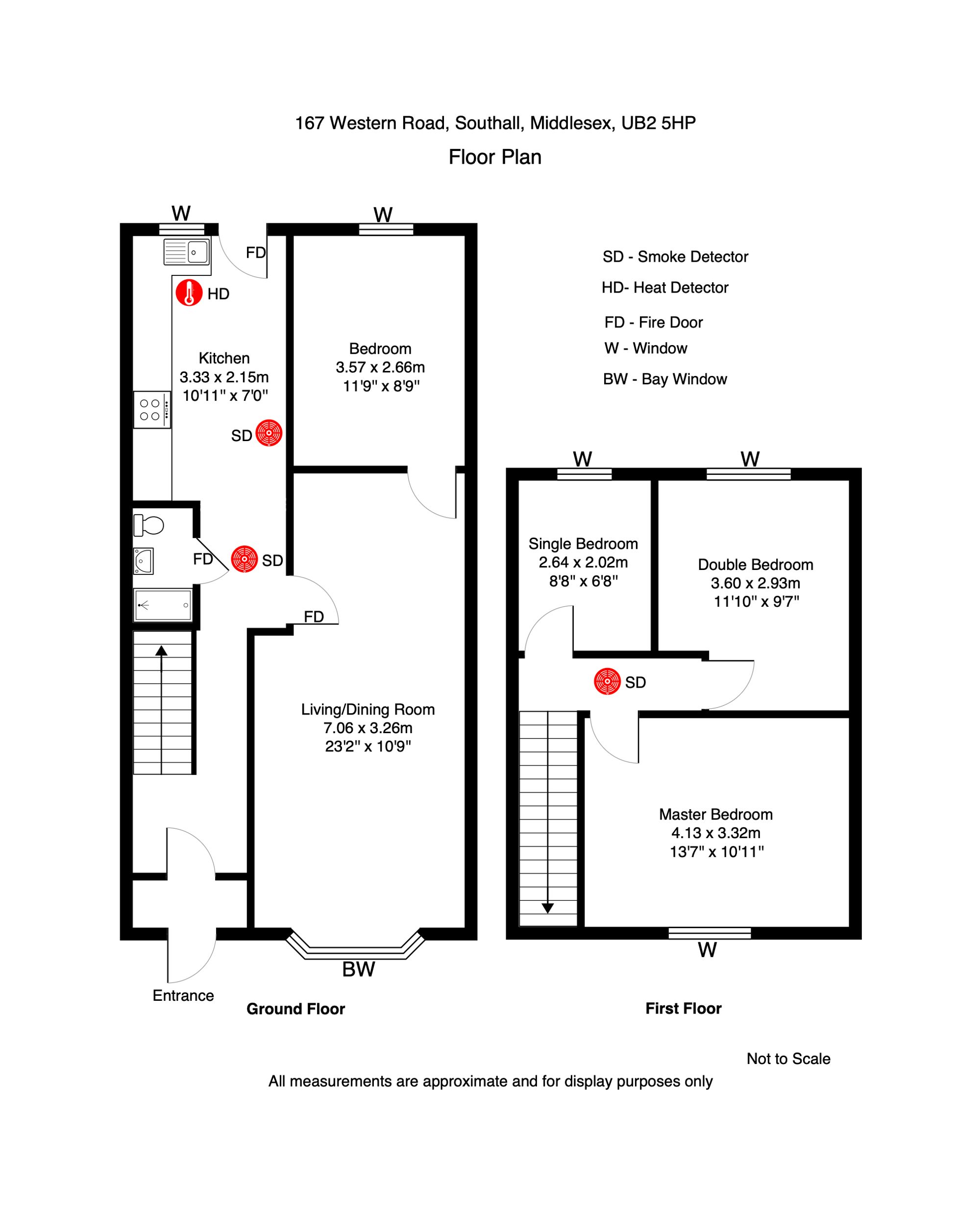 167 Western Road, Southall floorplan