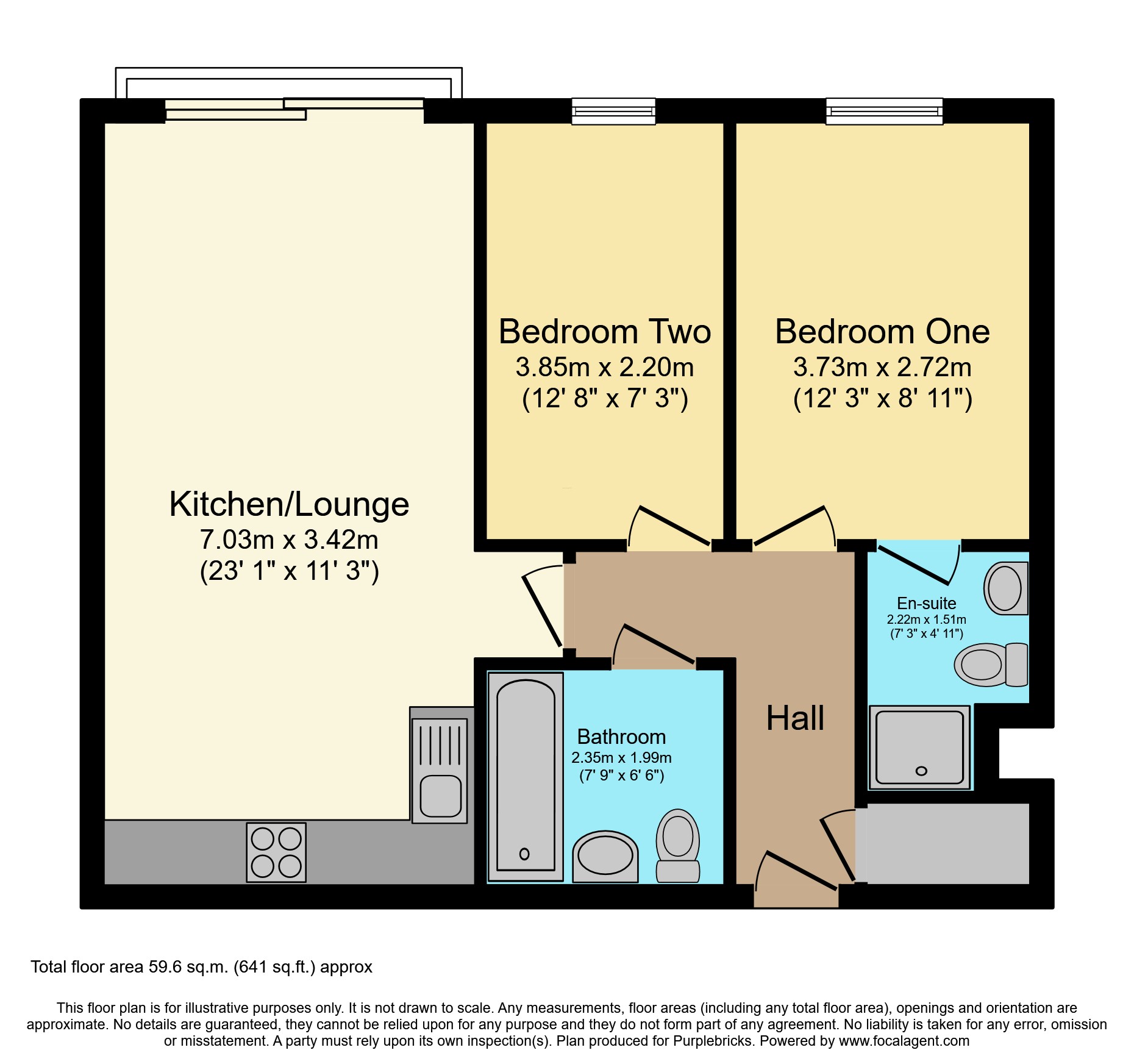 Flat 9/Liberty House, Guildford Street, Chertsey floorplan