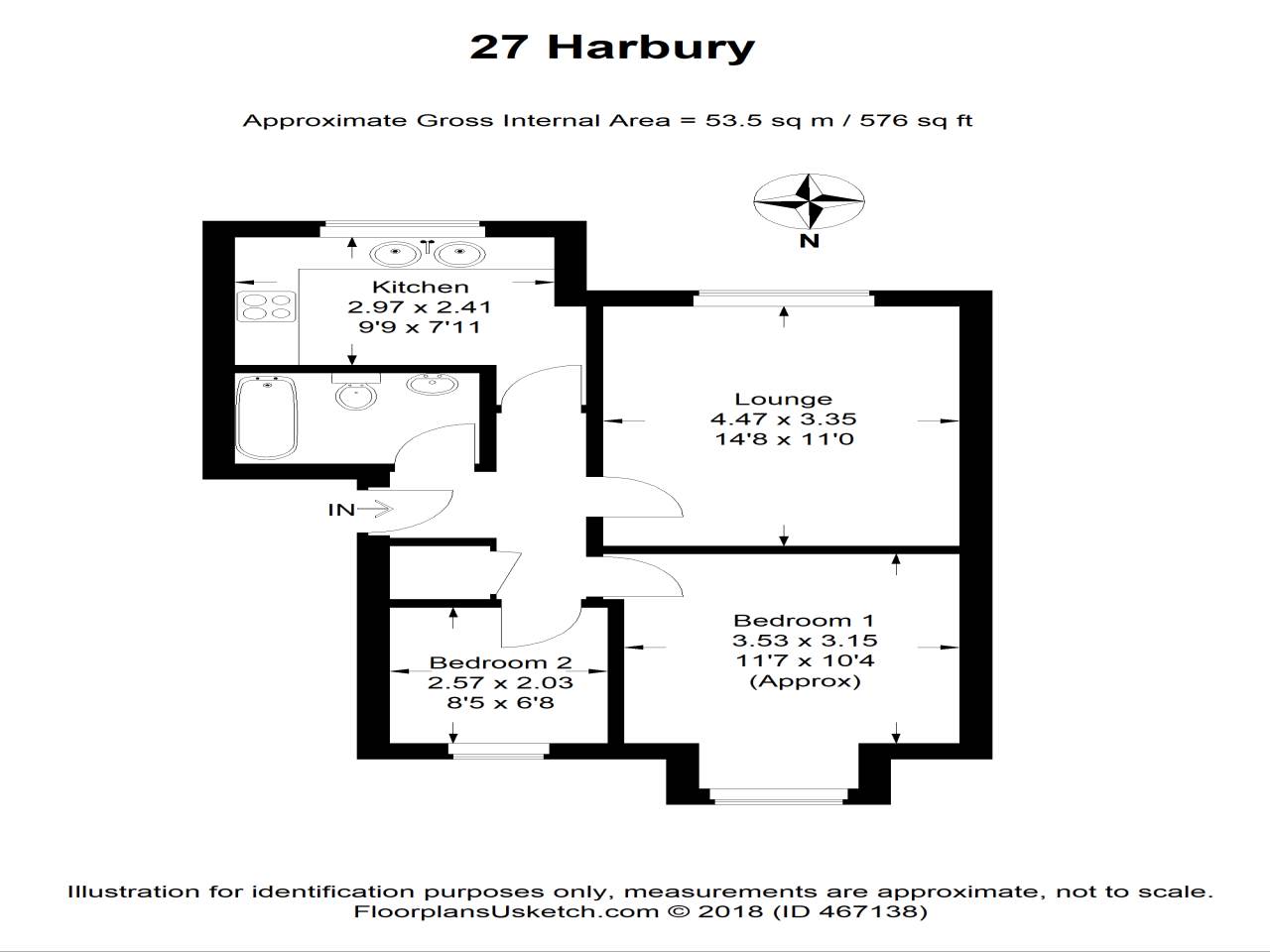 2 Bedrooms  to rent in Harbury Court, Newbury, Berkshire RG14