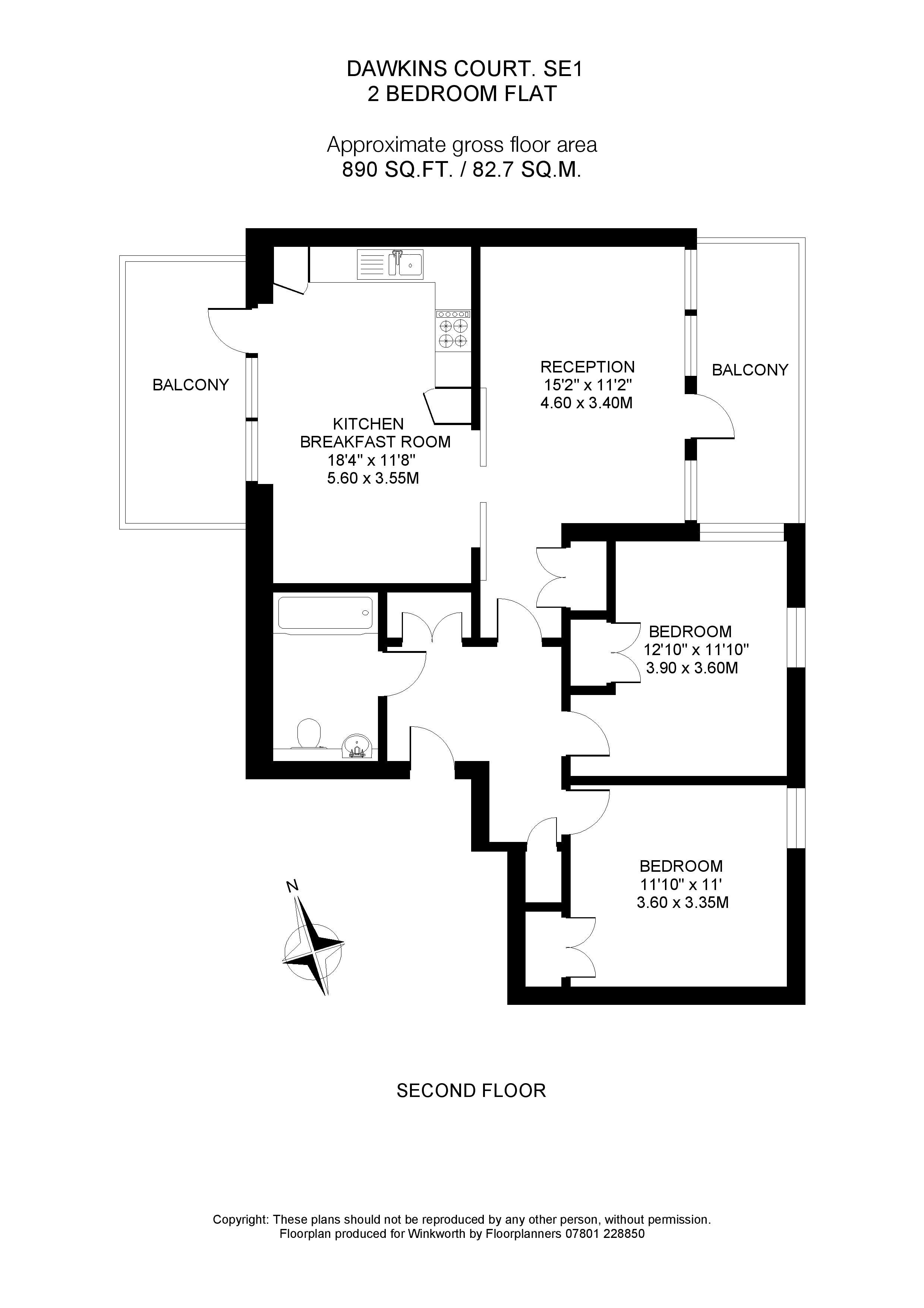 2 Bedrooms Flat for sale in Dawkins Court, 2 Garland Close, London SE1