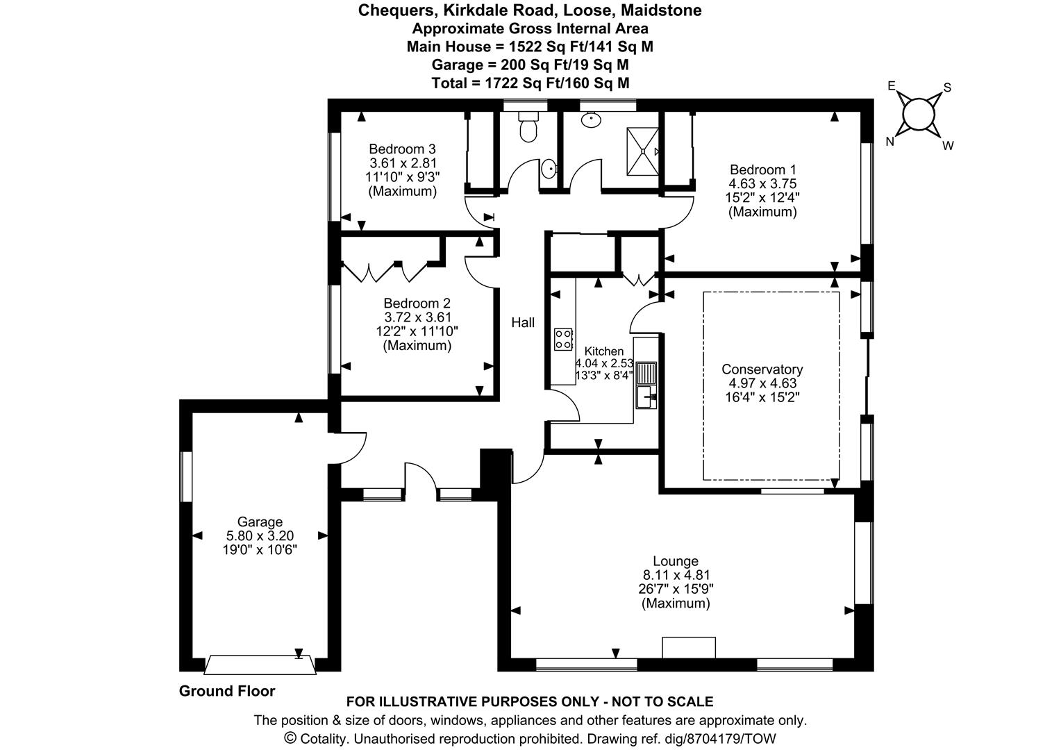 Chequers, Kirkdale Road, Maidstone floorplan