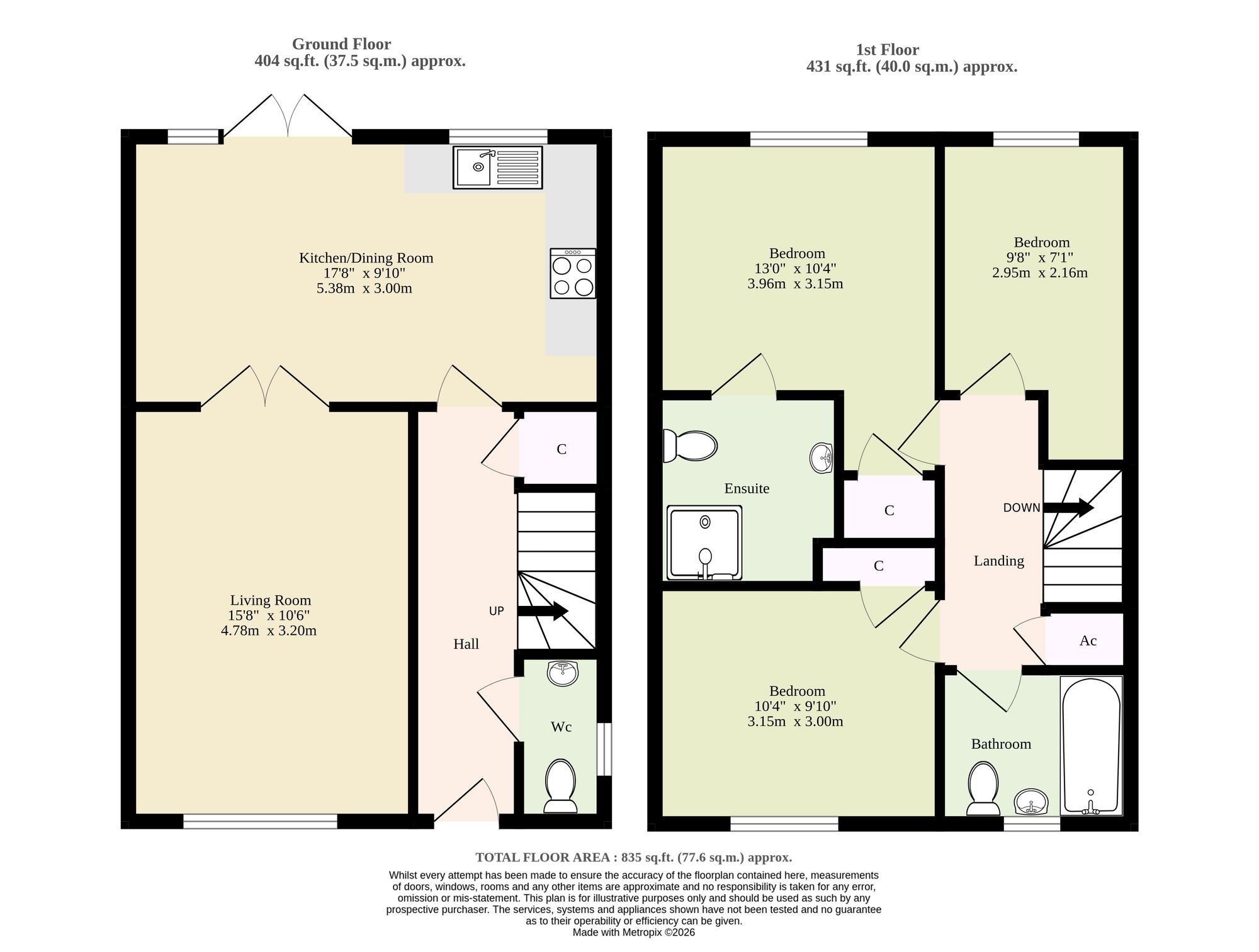 Hewitt Drive, Mattishall floorplan