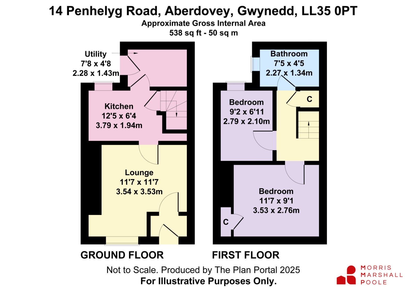 14, Penhelyg Road, Gwynedd floorplan
