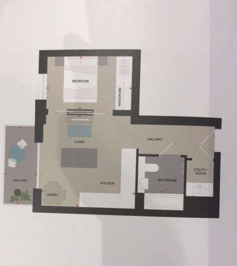 Flat 305, Quill House, 1 Plowden Road, London floorplan