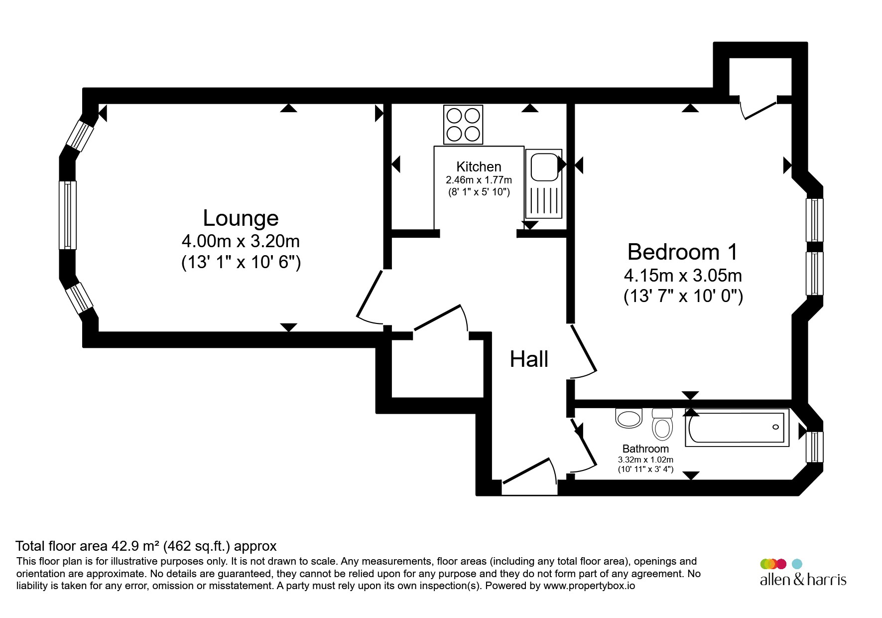 1/3, 9, Gavinburn Place, Glasgow floorplan