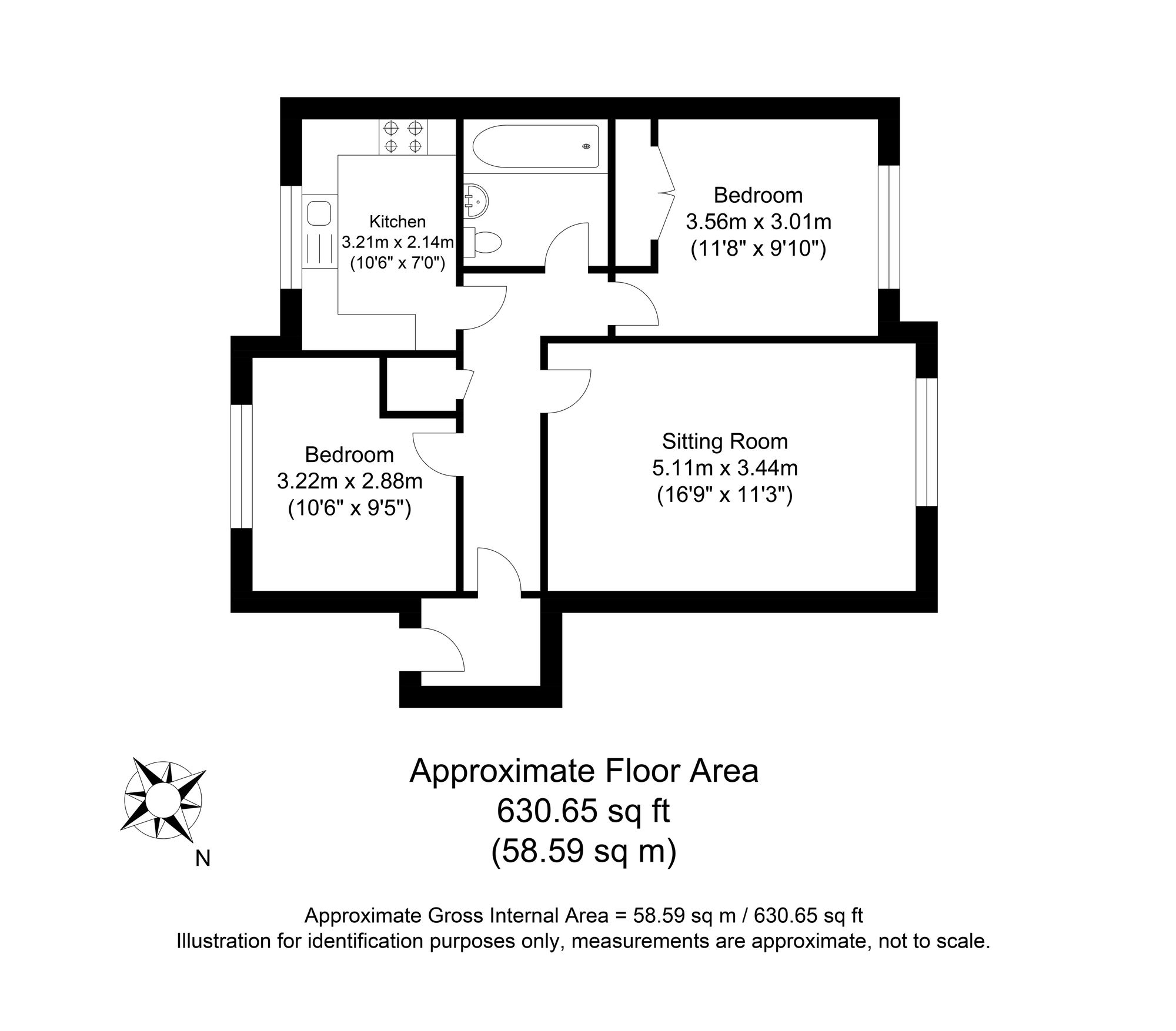 34 Court Road, Lewes floorplan