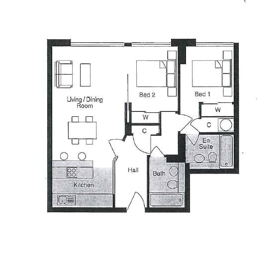 2 Bedrooms Flat to rent in Westcliffe Apartment, Paddington W2