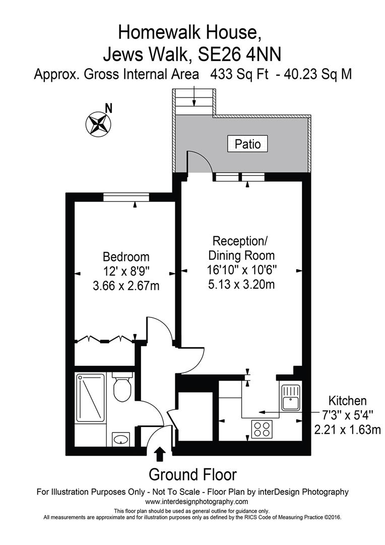 4 Homewalk House, Jews Walk, London floorplan