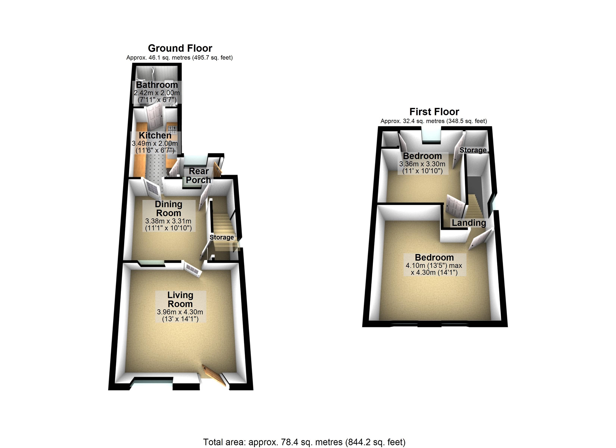 66, Carter Lane East, Alfreton floorplan