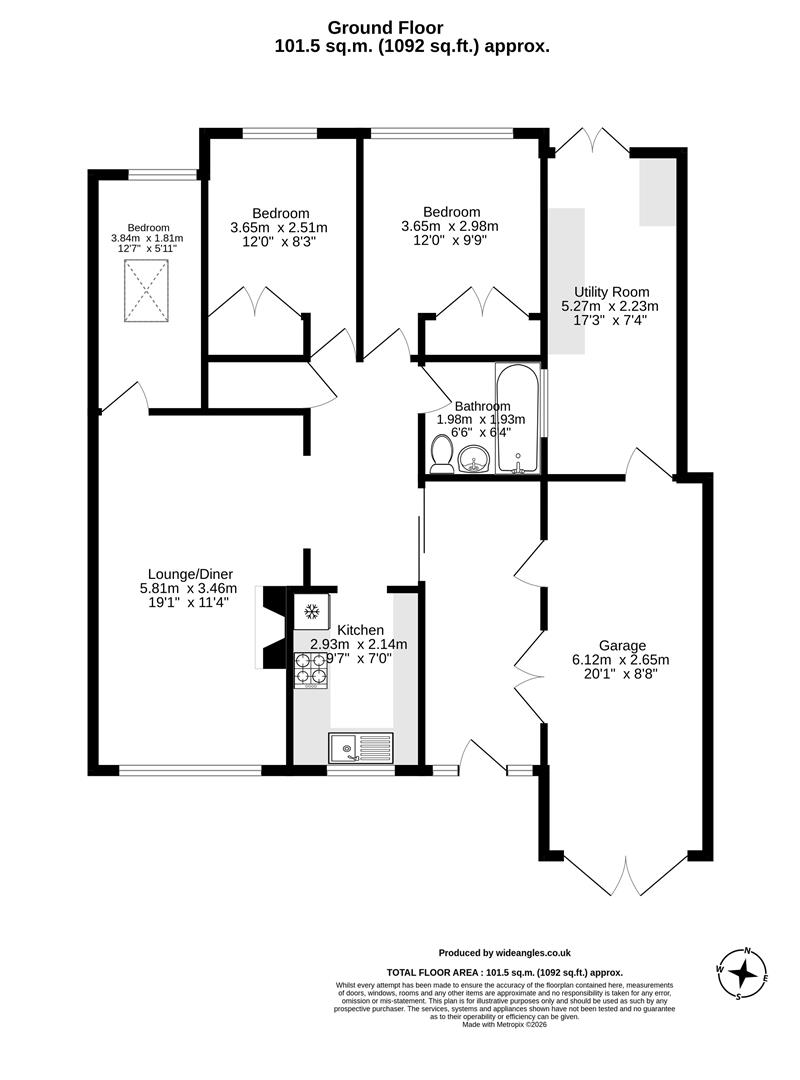 21, Deene Close, Adderbury floorplan