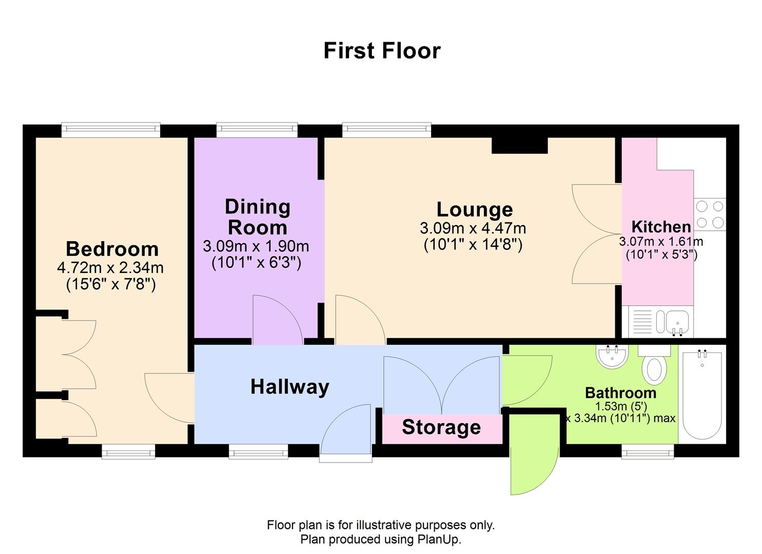 61 St James Oaks, Trafalgar Road, Gravesend floorplan