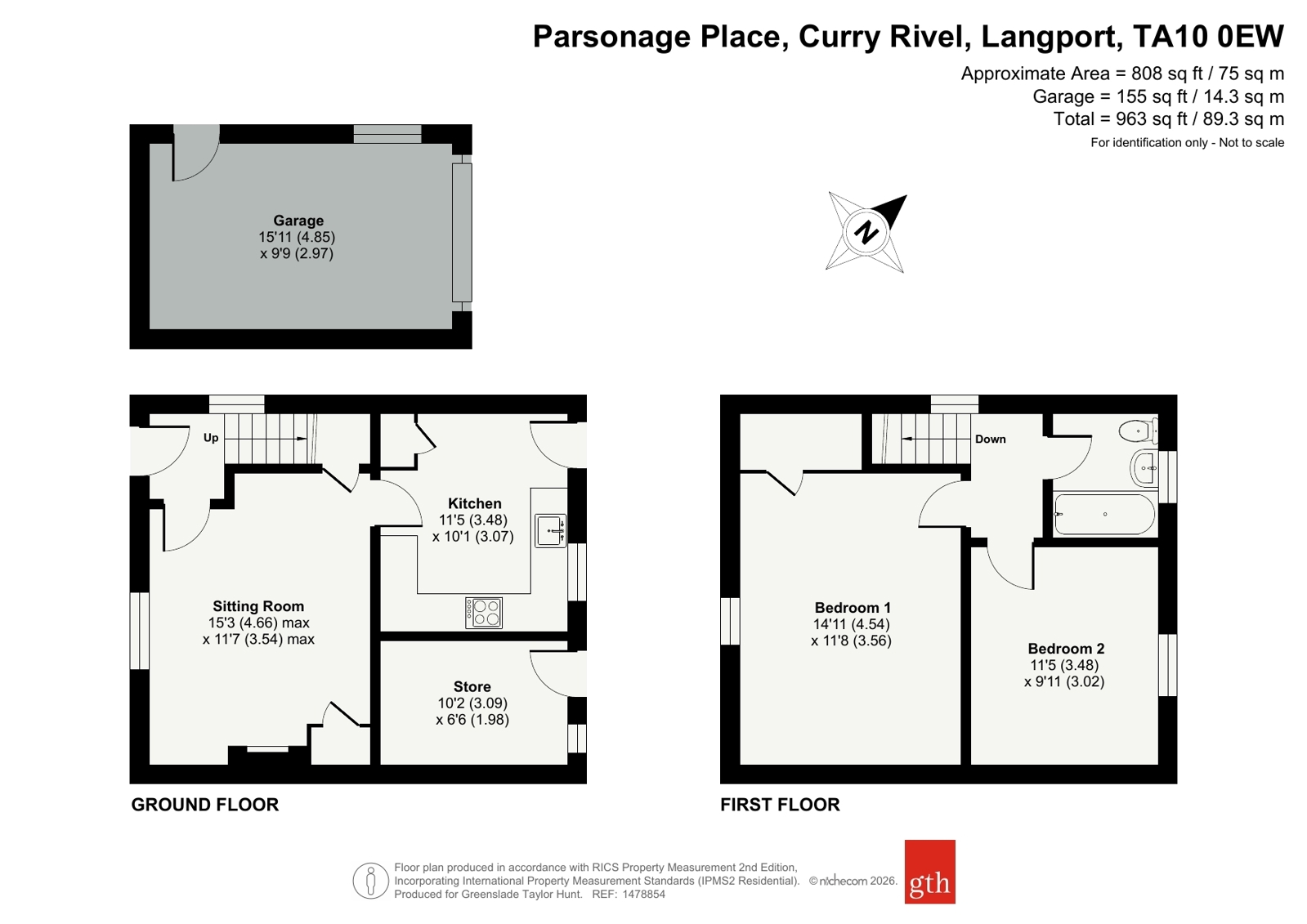 22, Parsonage Place, Langport floorplan