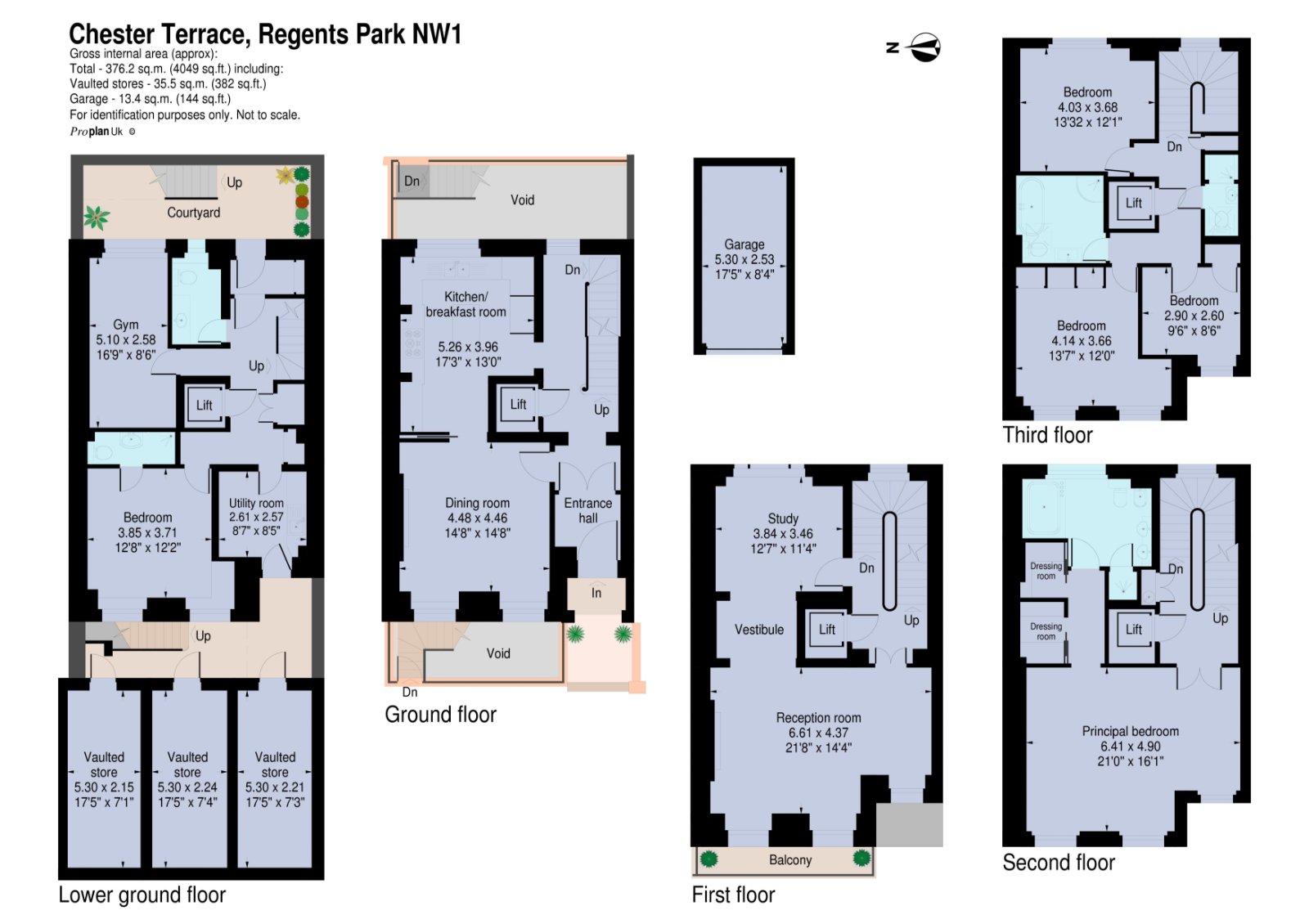 4,, Chester Terrace, London floorplan