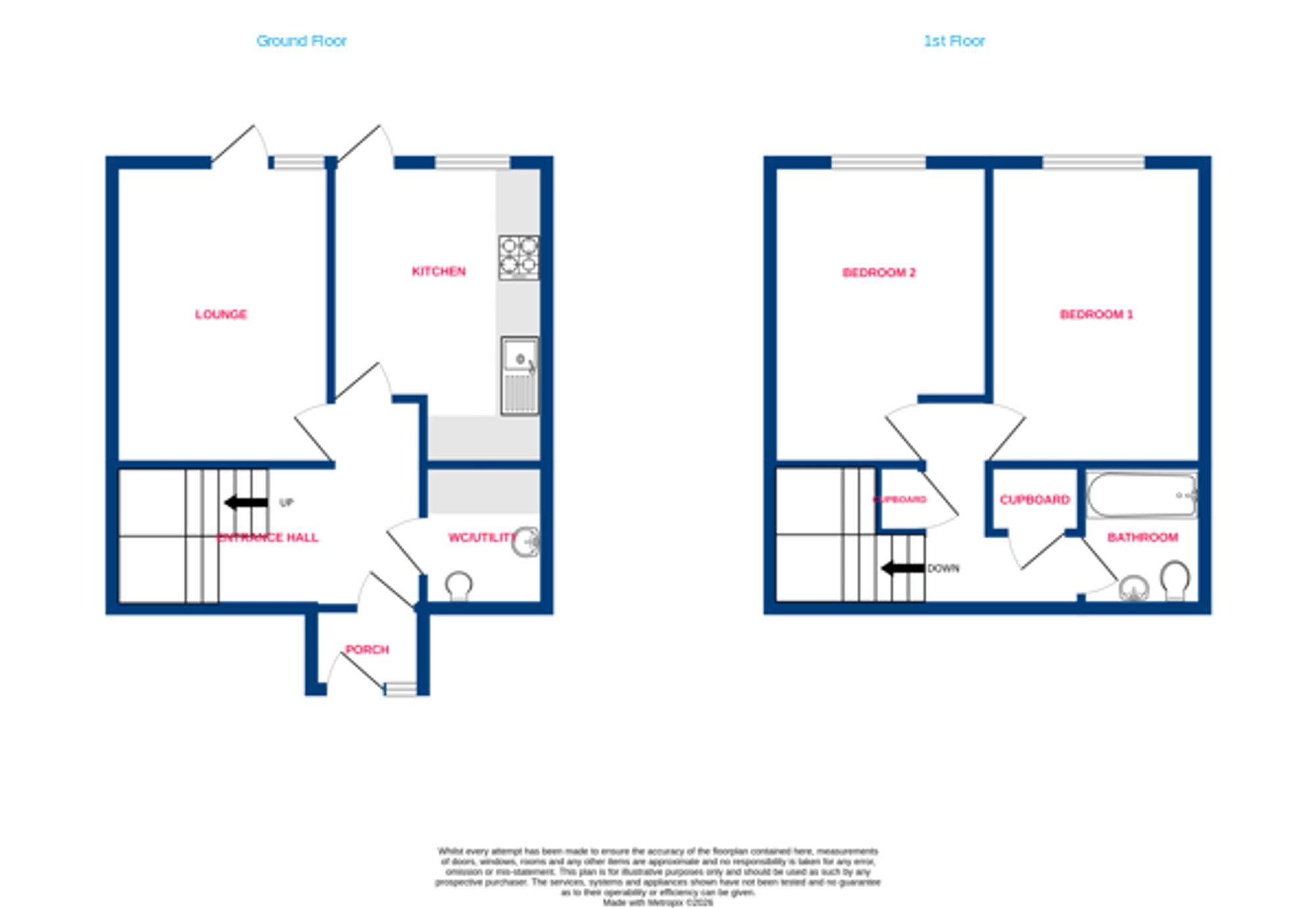 14 Loxford, Basildon floorplan