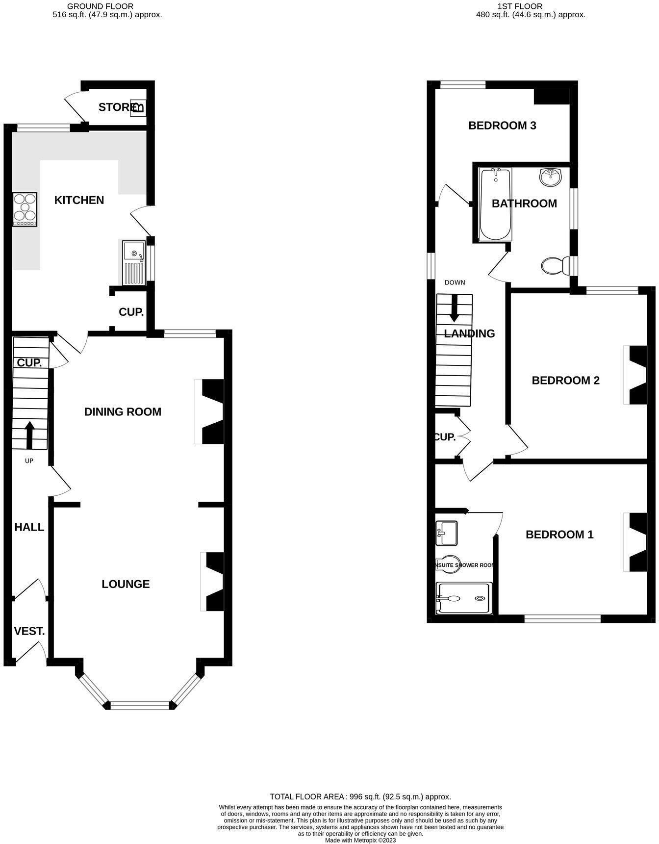 2, Barnridge, Lympstone floorplan