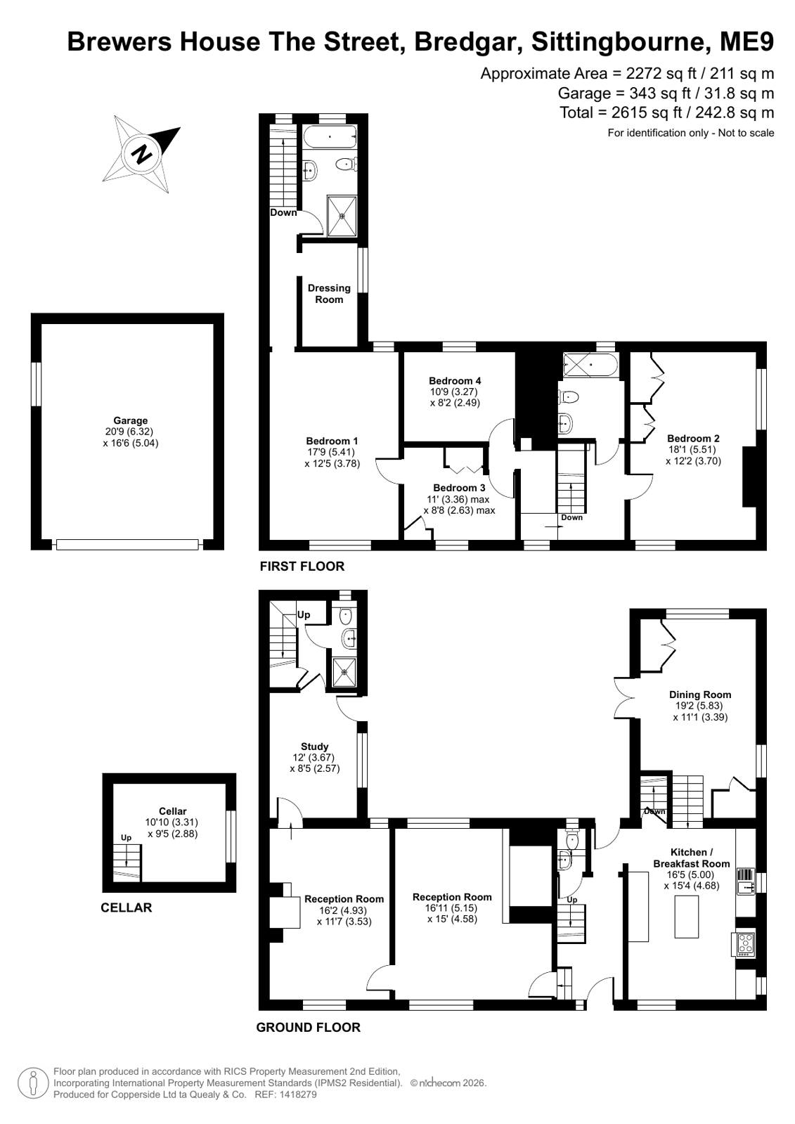 Brewers House,, The Street, Sittingbourne floorplan