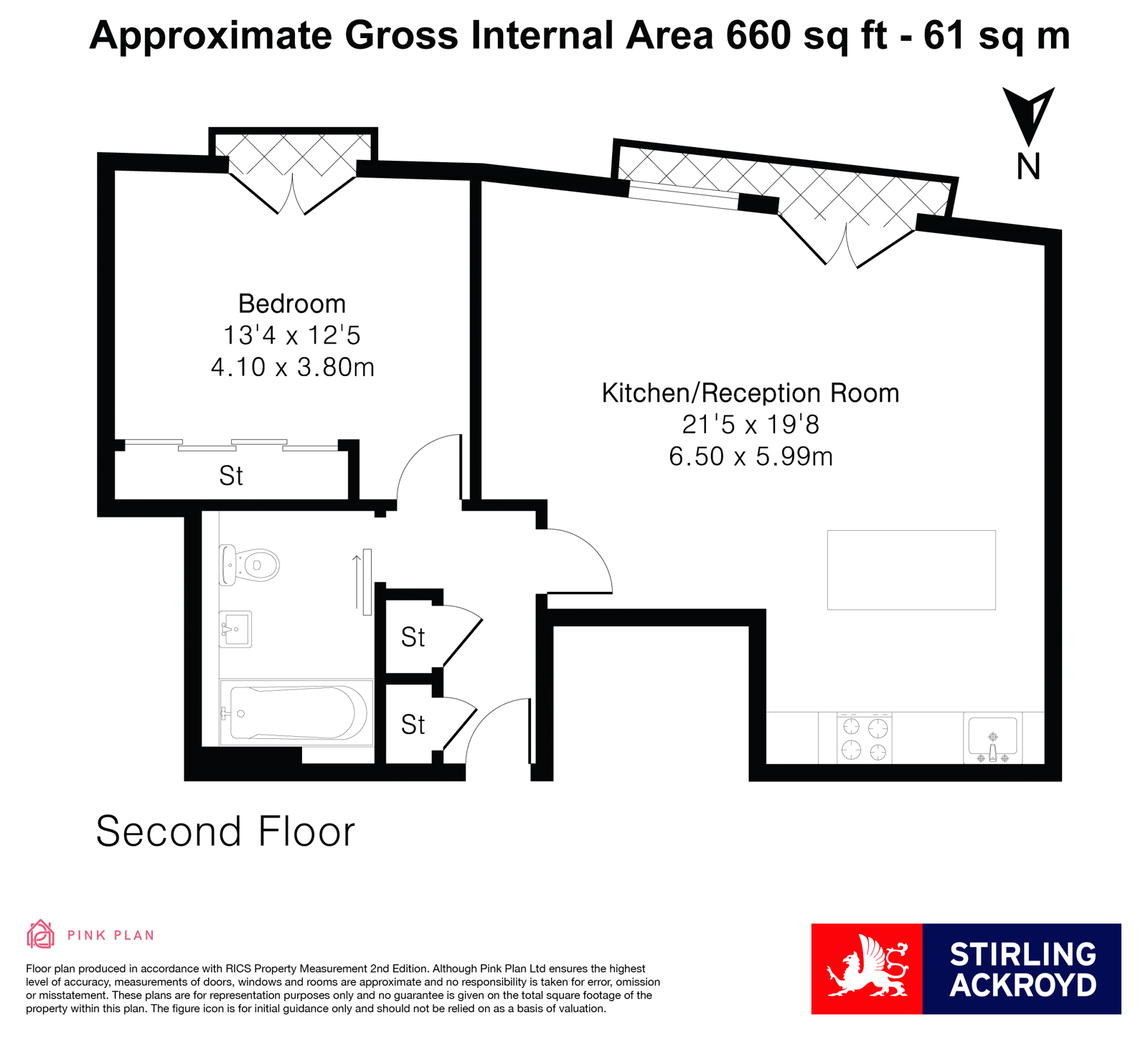 Flat 9, 50, Pear Tree Street, London floorplan