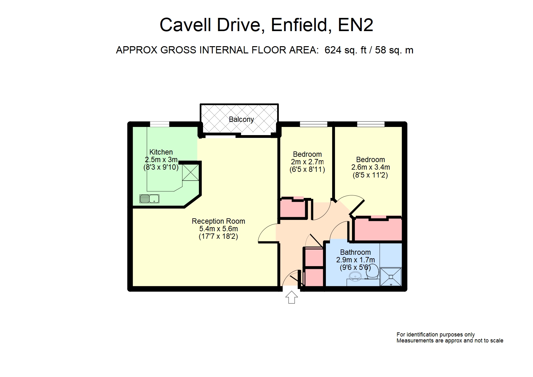 Flat 39, Ingleborough,, Cavell Drive, Middlesex floorplan
