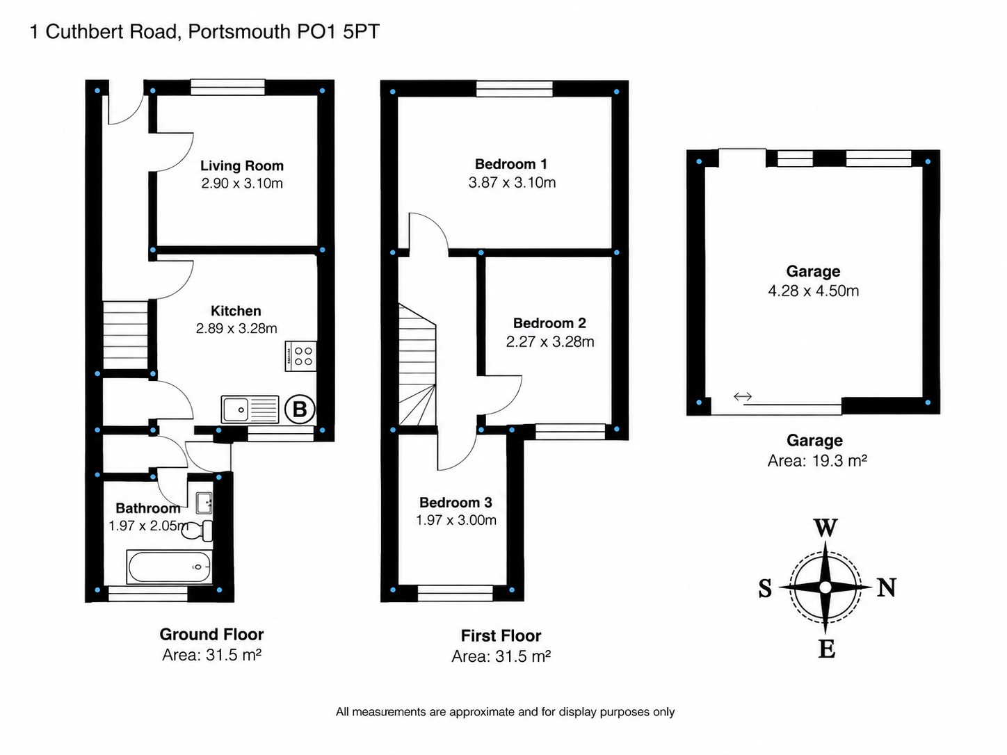 1, Cuthbert Road, Portsmouth floorplan