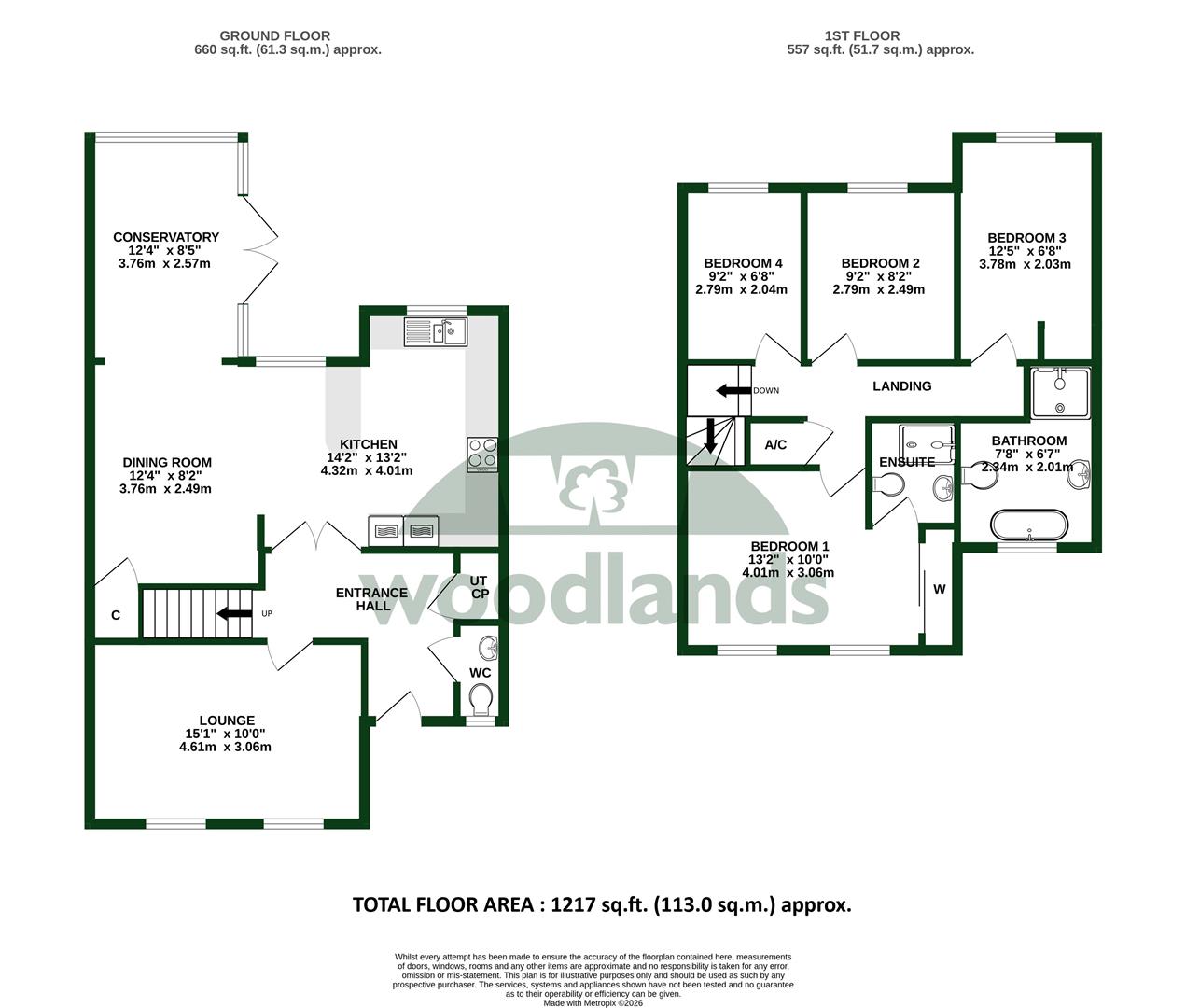 10, Kings Mead, South Nutfield floorplan
