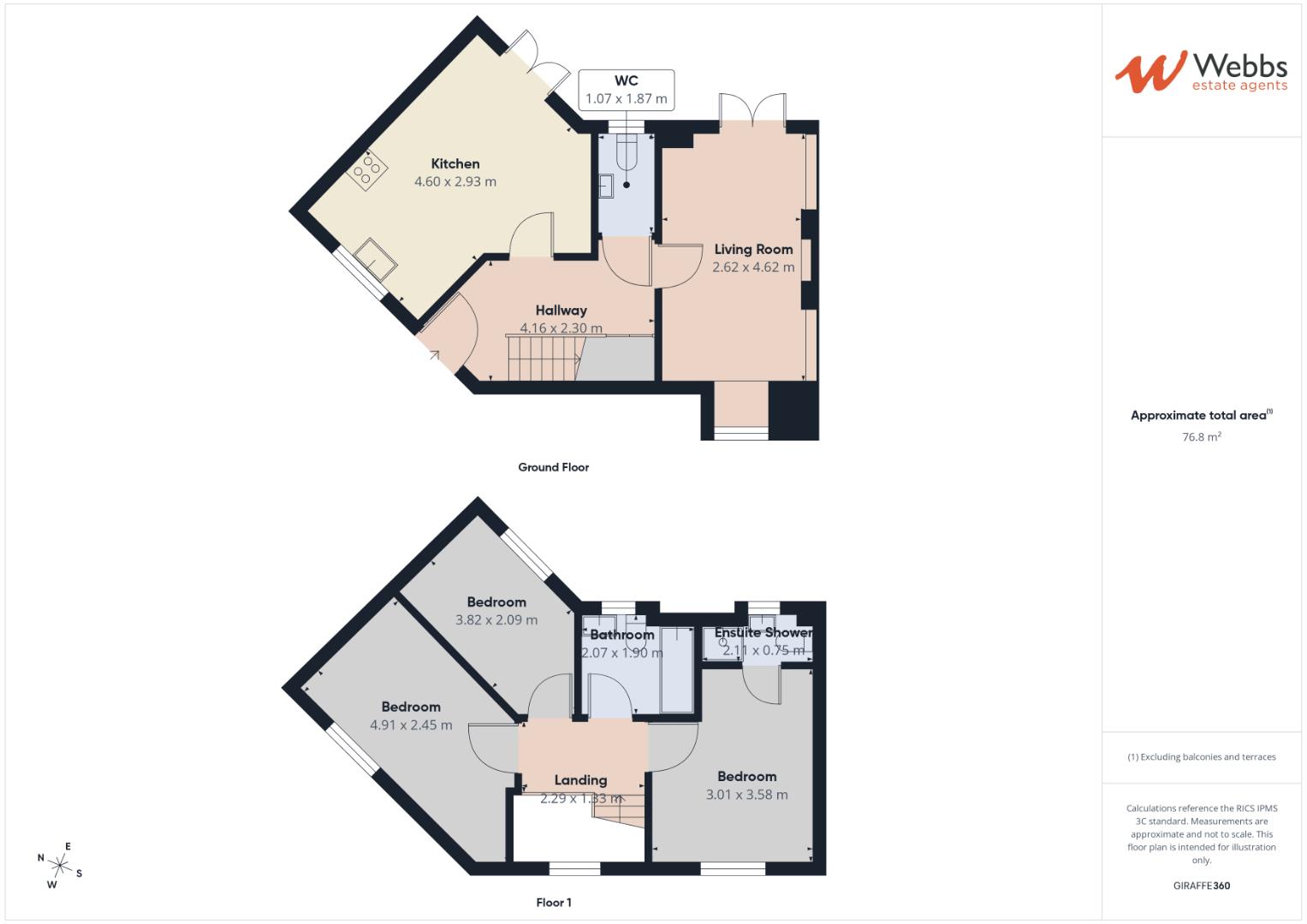 104, Northumberland Way, Walsall floorplan
