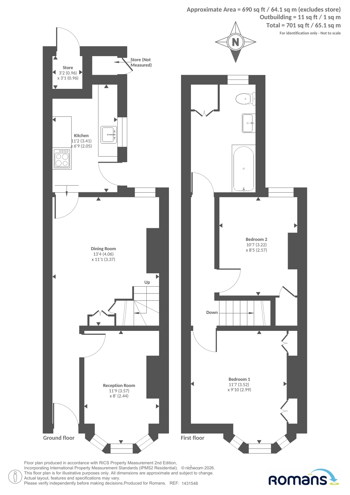 67, Milman Road, Berkshire floorplan