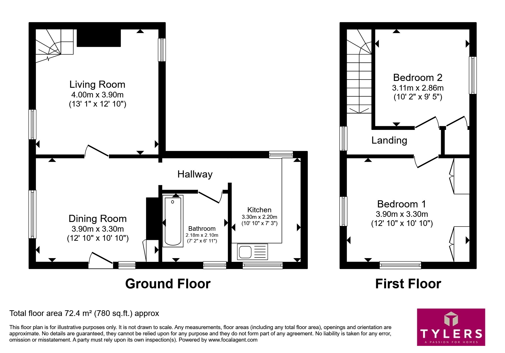 1, The Pits, Ely floorplan