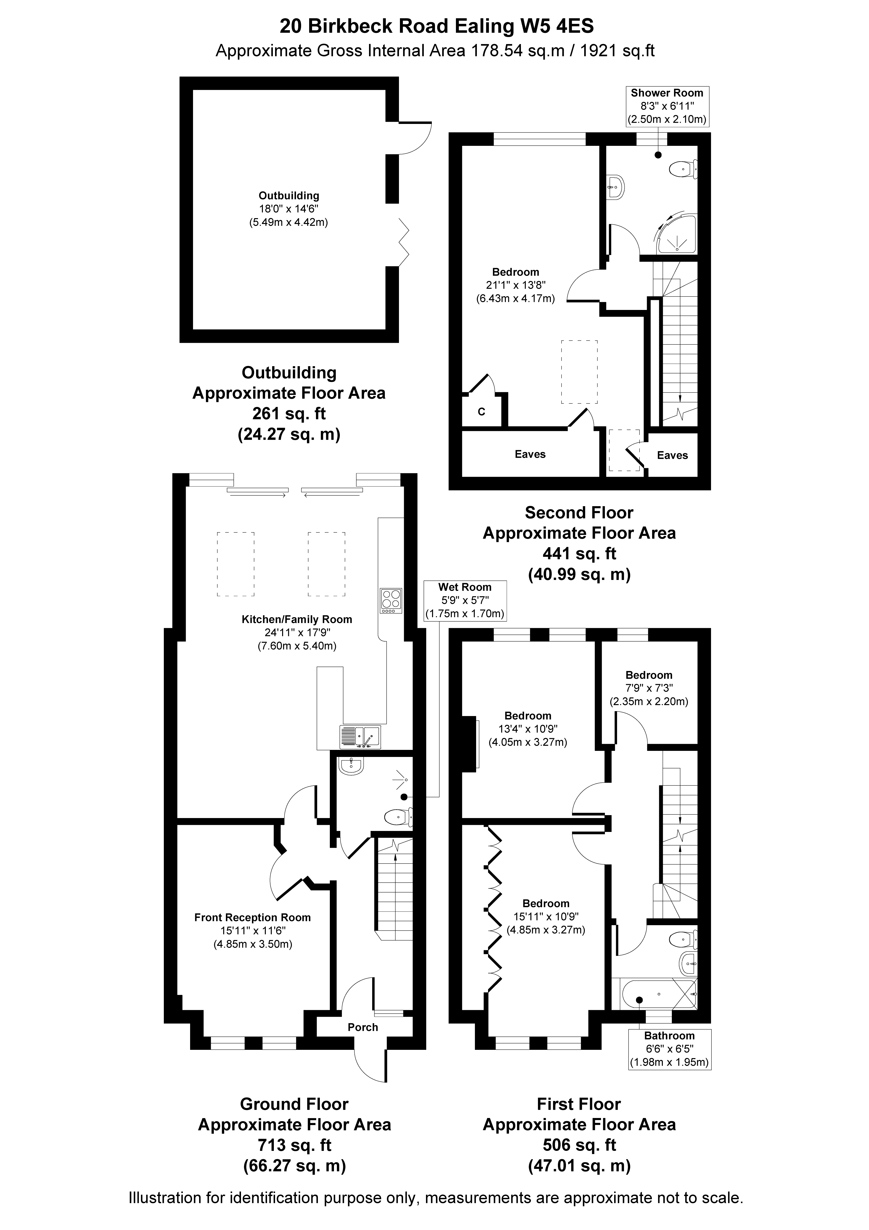 20, Birkbeck Road, London floorplan