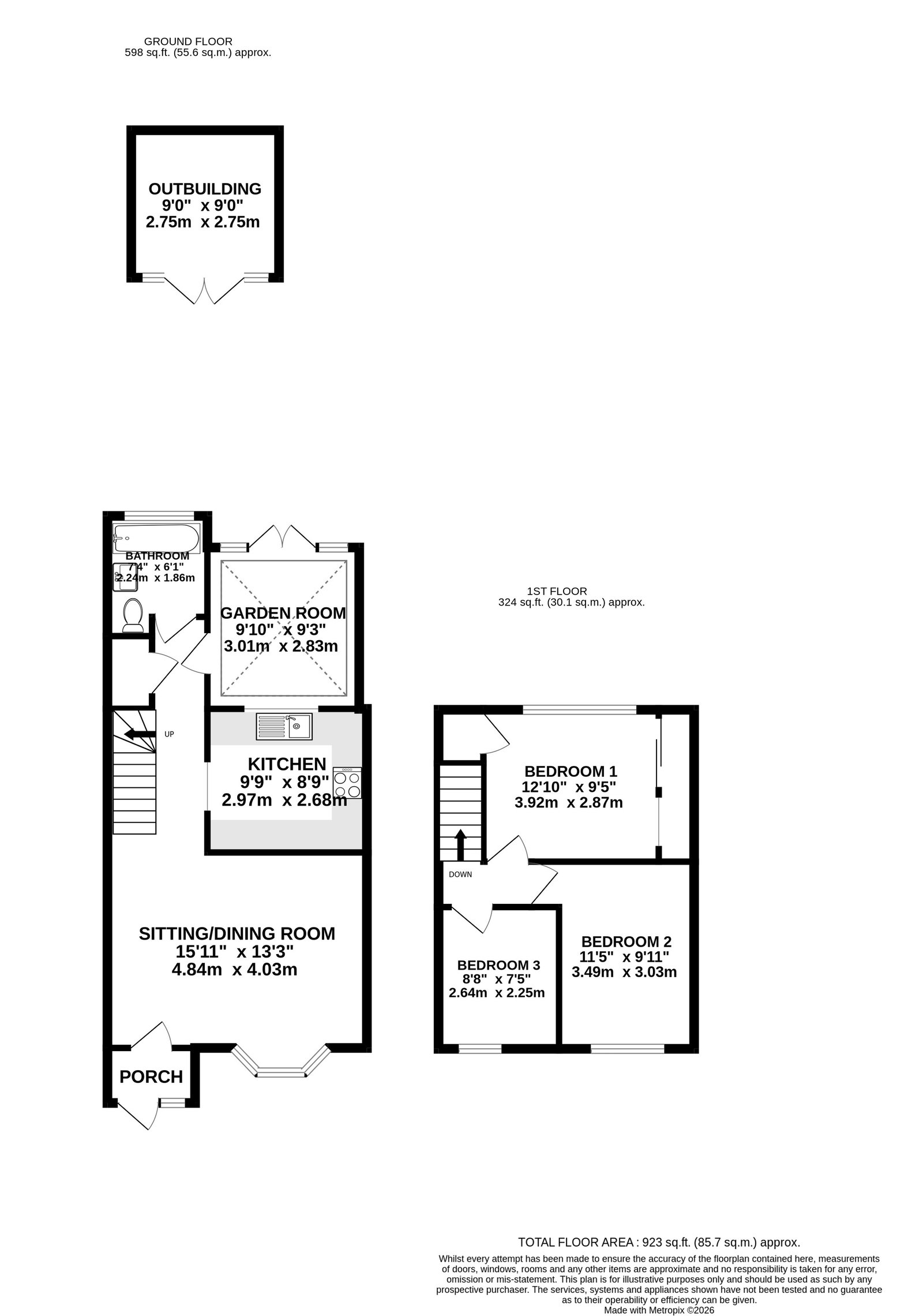 4, Widecombe Road, London floorplan