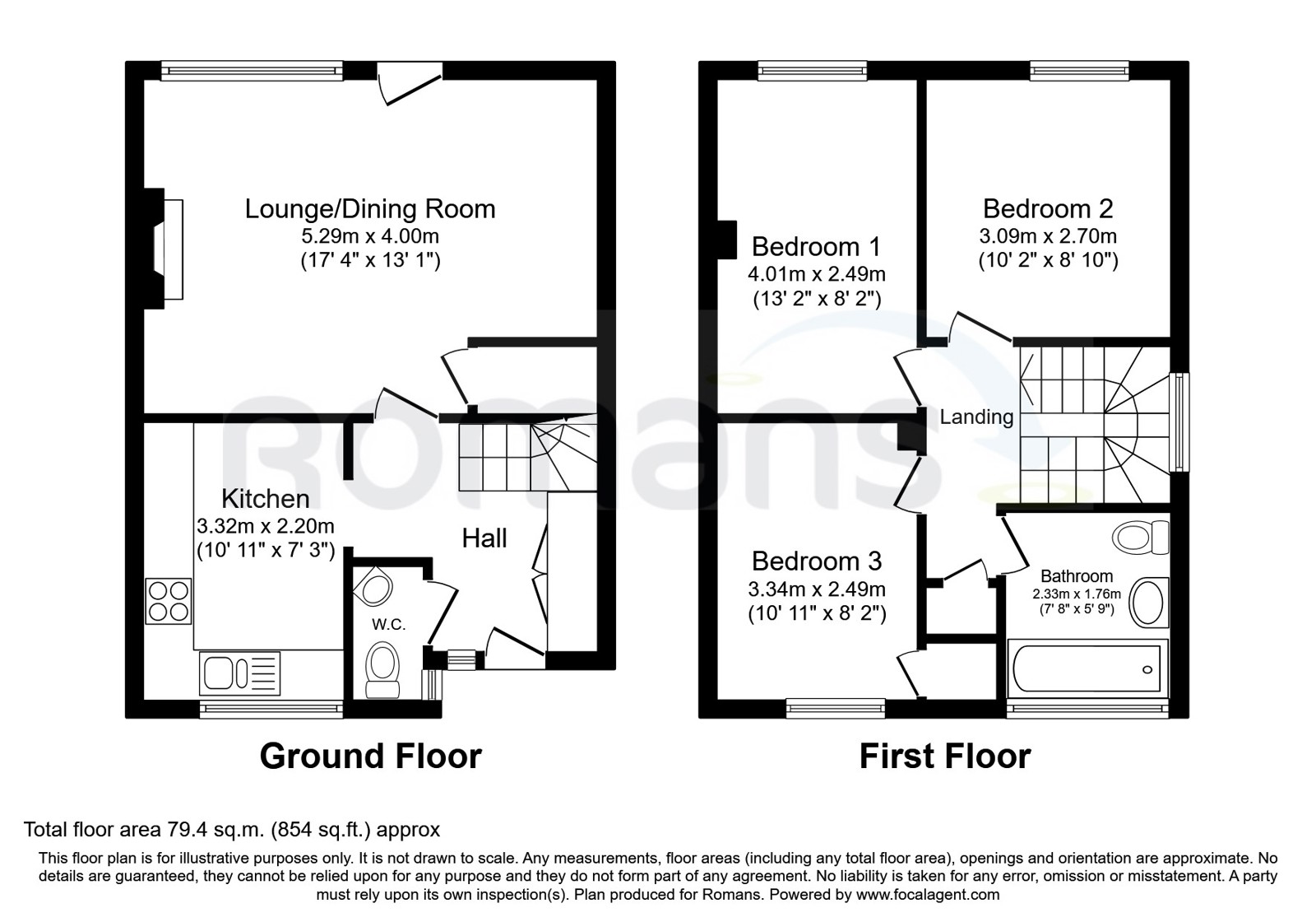 7, Woodlands, Yateley floorplan