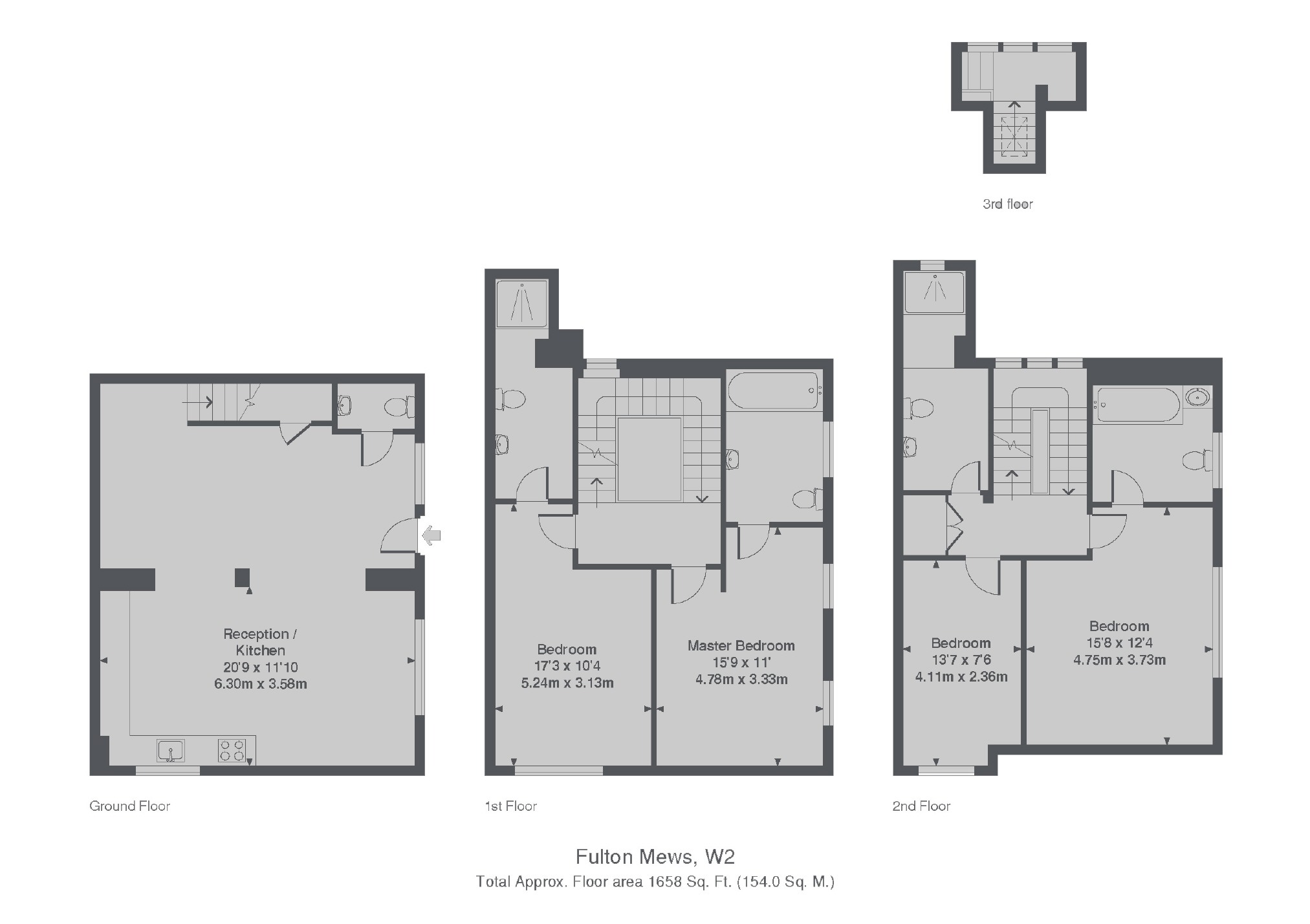 13, Fulton Mews, London floorplan