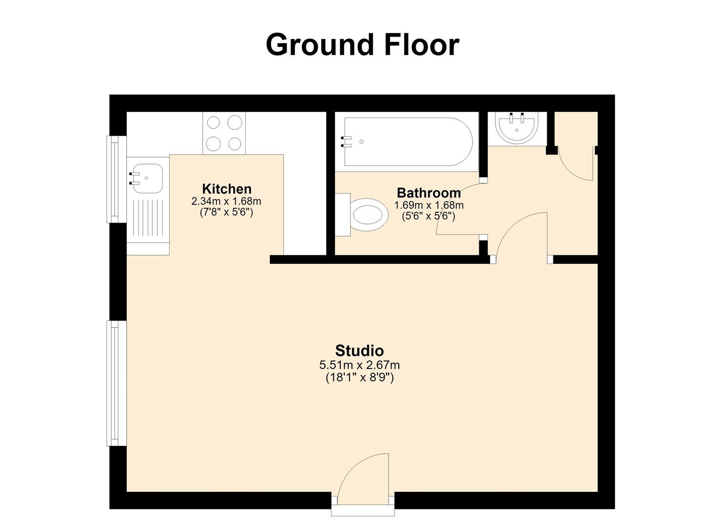 63, New Road, Middlesex floorplan