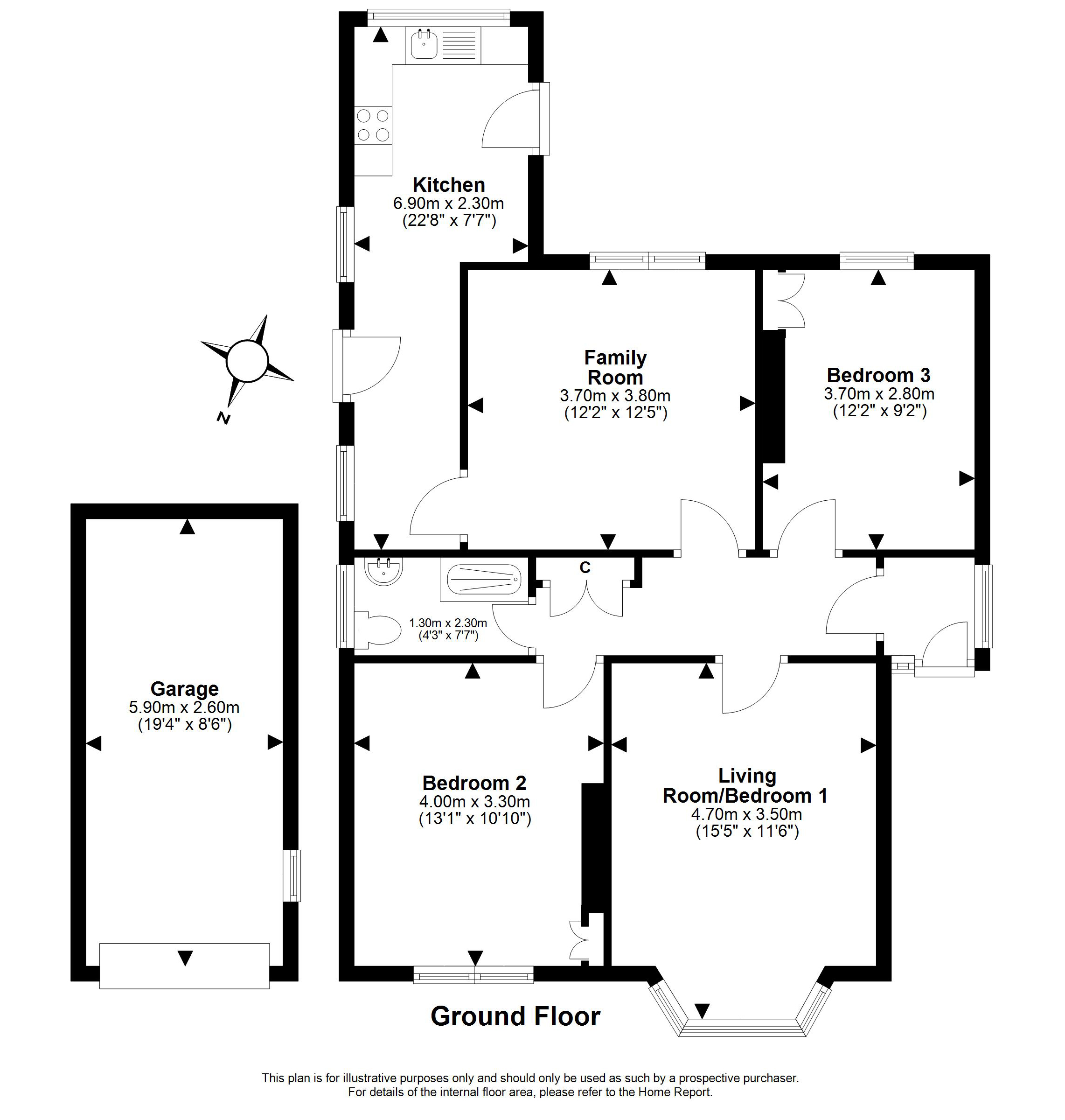 23, Drylaw Crescent, Blackhall, Edinburgh floorplan