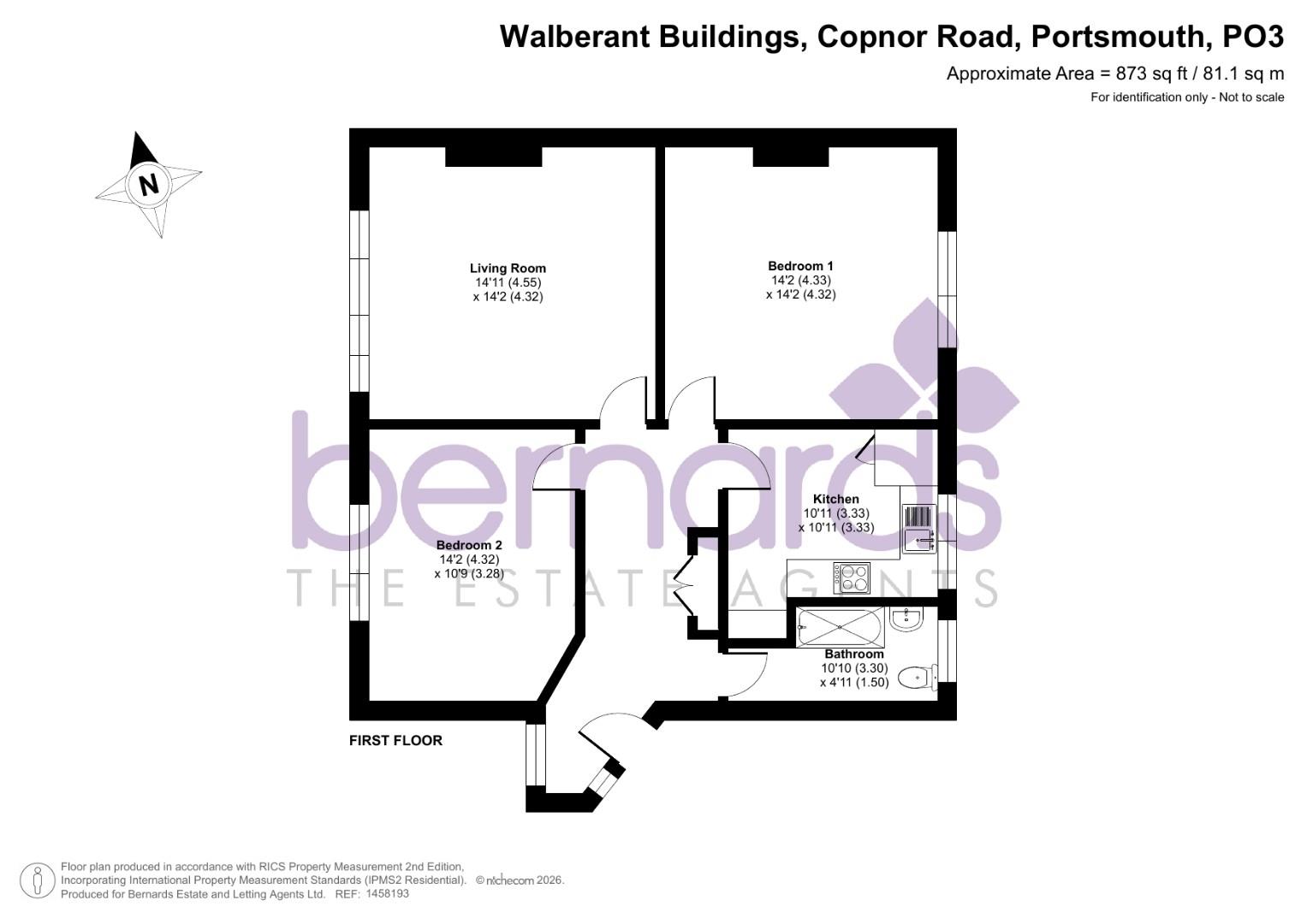 2A Walberant Buildings, Copnor Road, Portsmouth floorplan