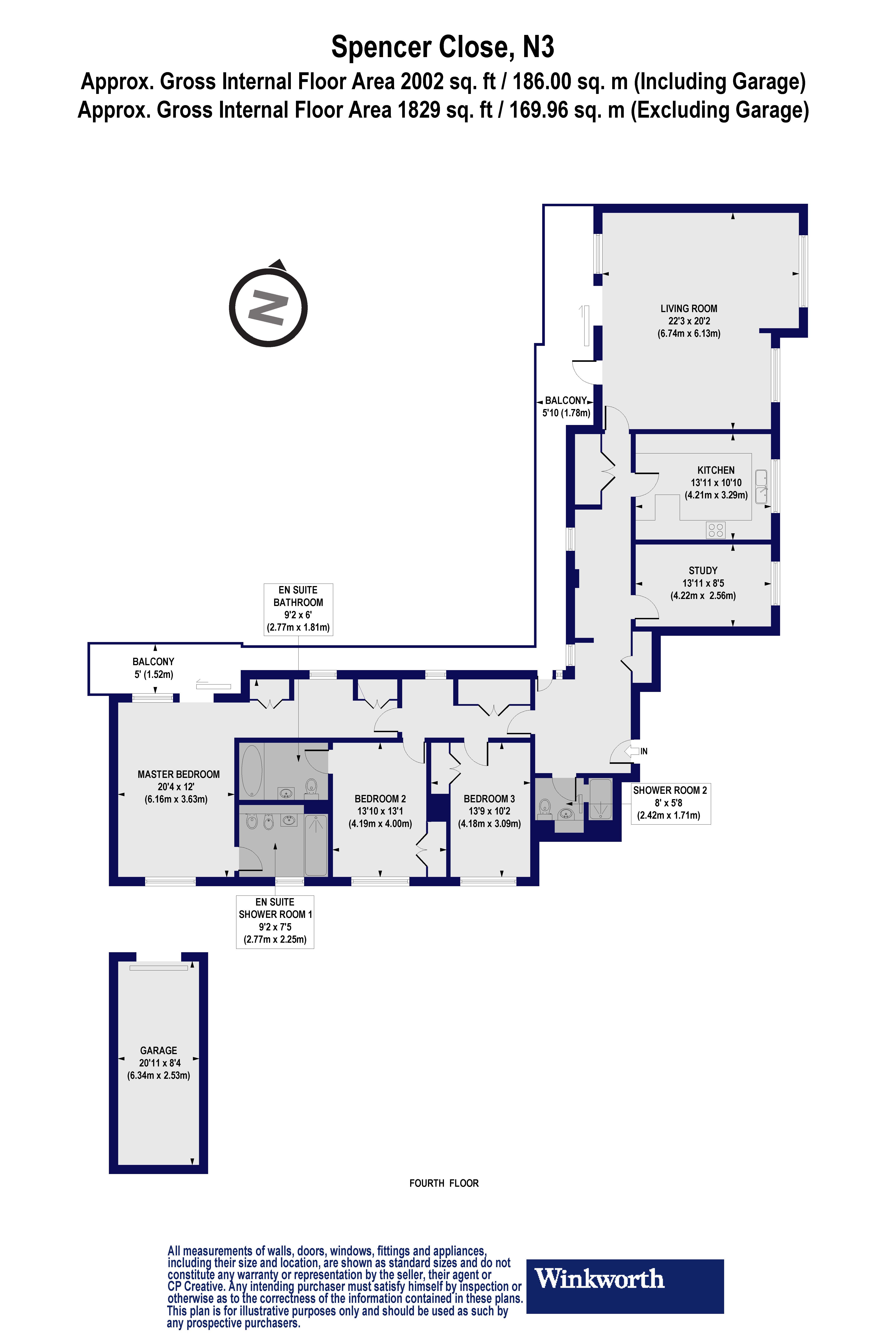 109, Spencer Close, Finchley floorplan