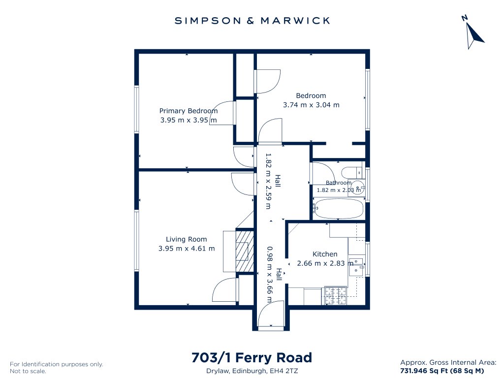 703/1, Ferry Road, Edinburgh floorplan