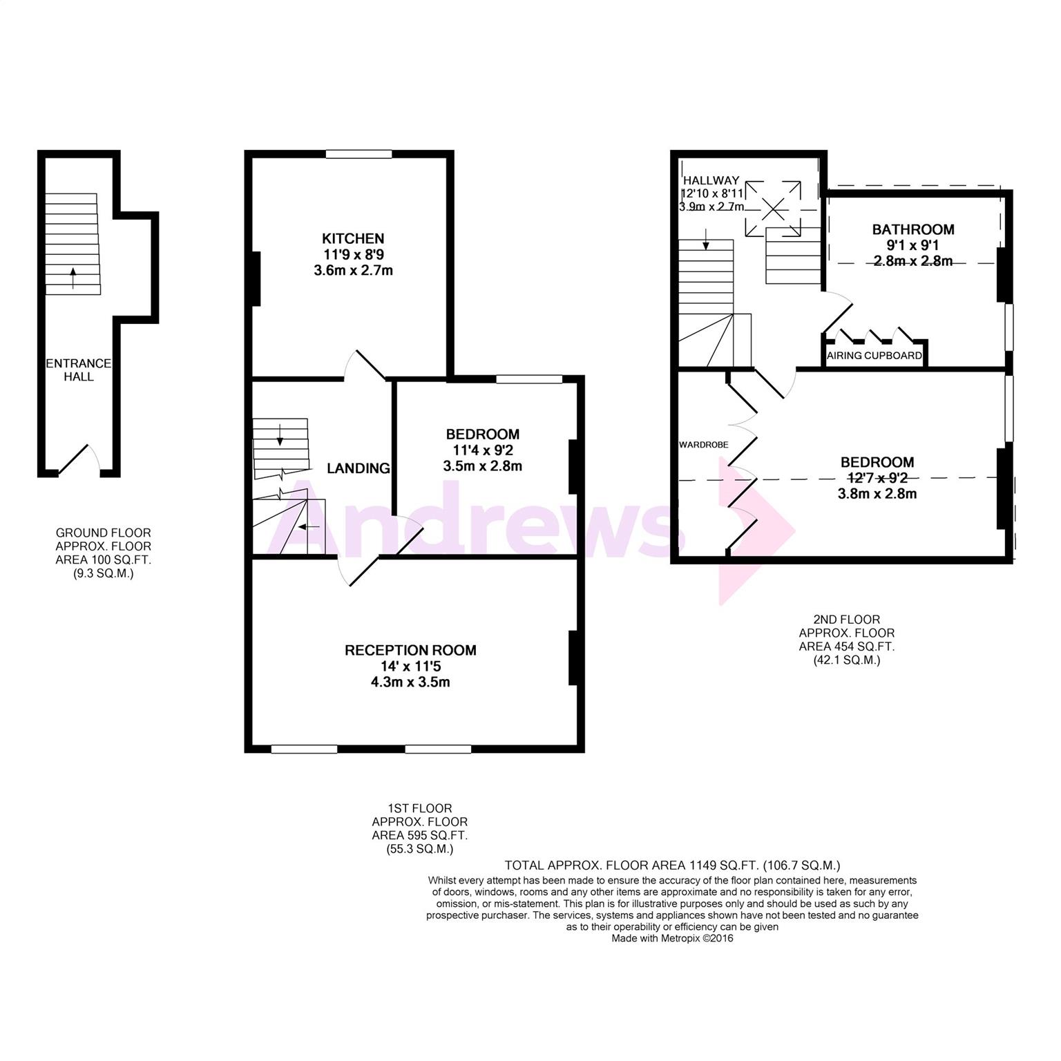 2 Bedrooms Maisonette for sale in 153 Frenches Road, Redhill RH1