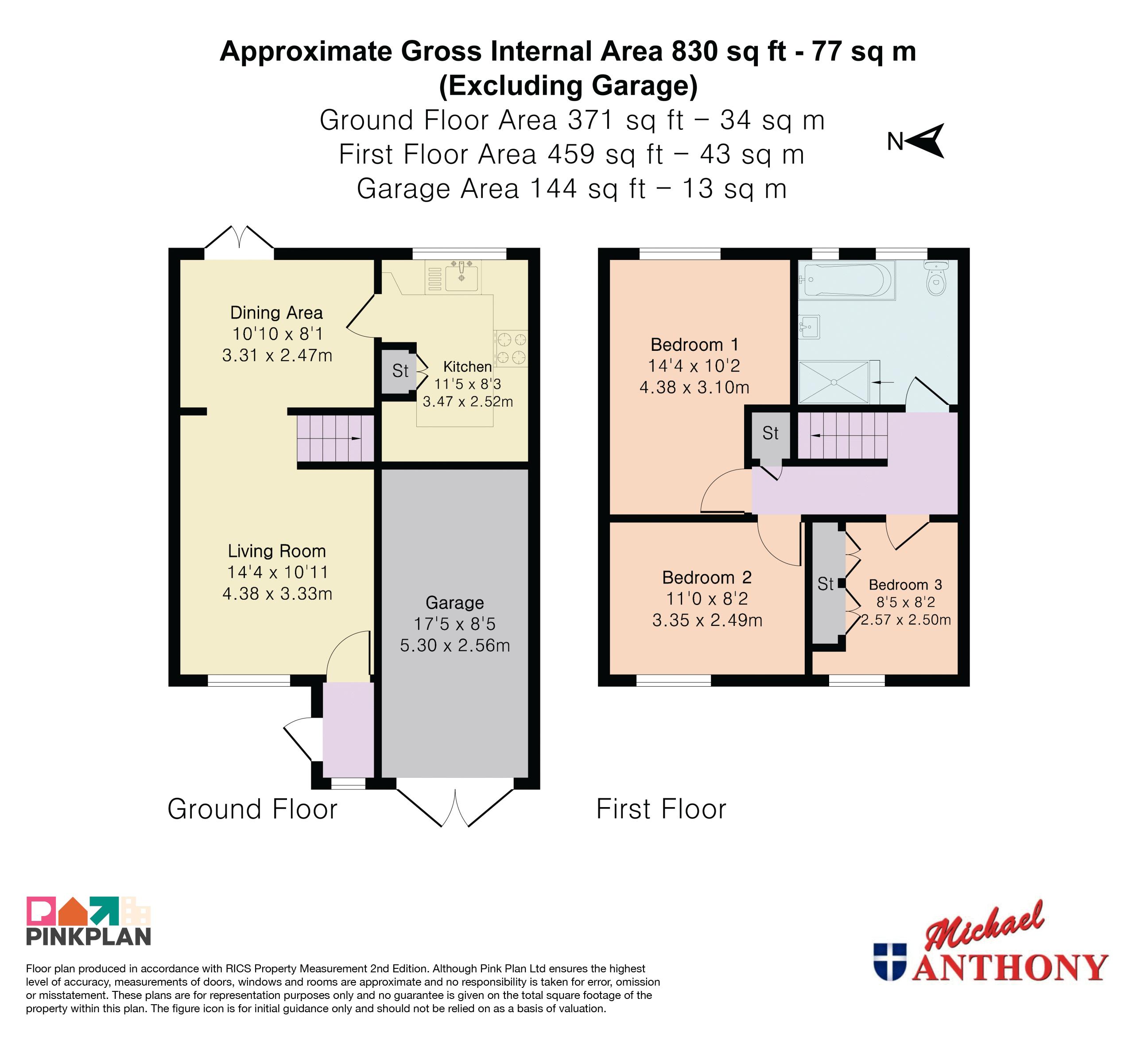 41, Hexham Gardens, Milton Keynes floorplan