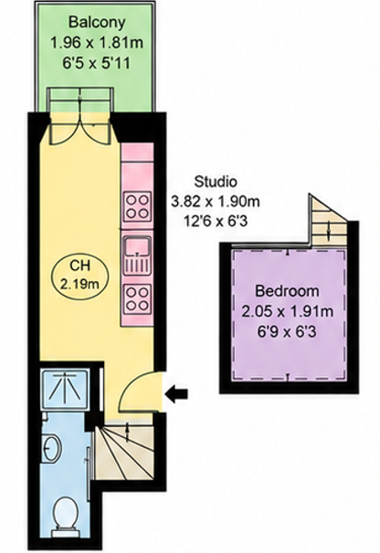 Flat 9, 36, Penywern Road, Penywern Road floorplan