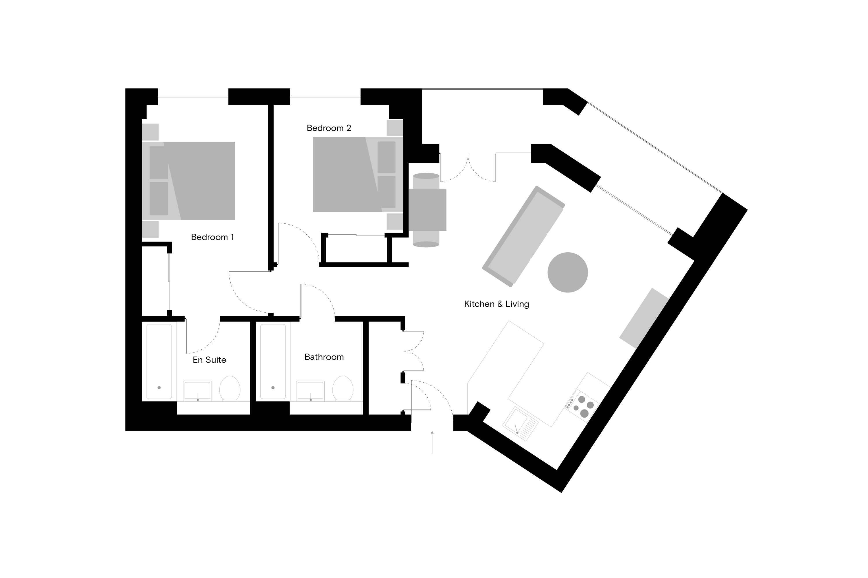 The 93 Highcross Street, Leicester LE1, 2 bedroom flat to