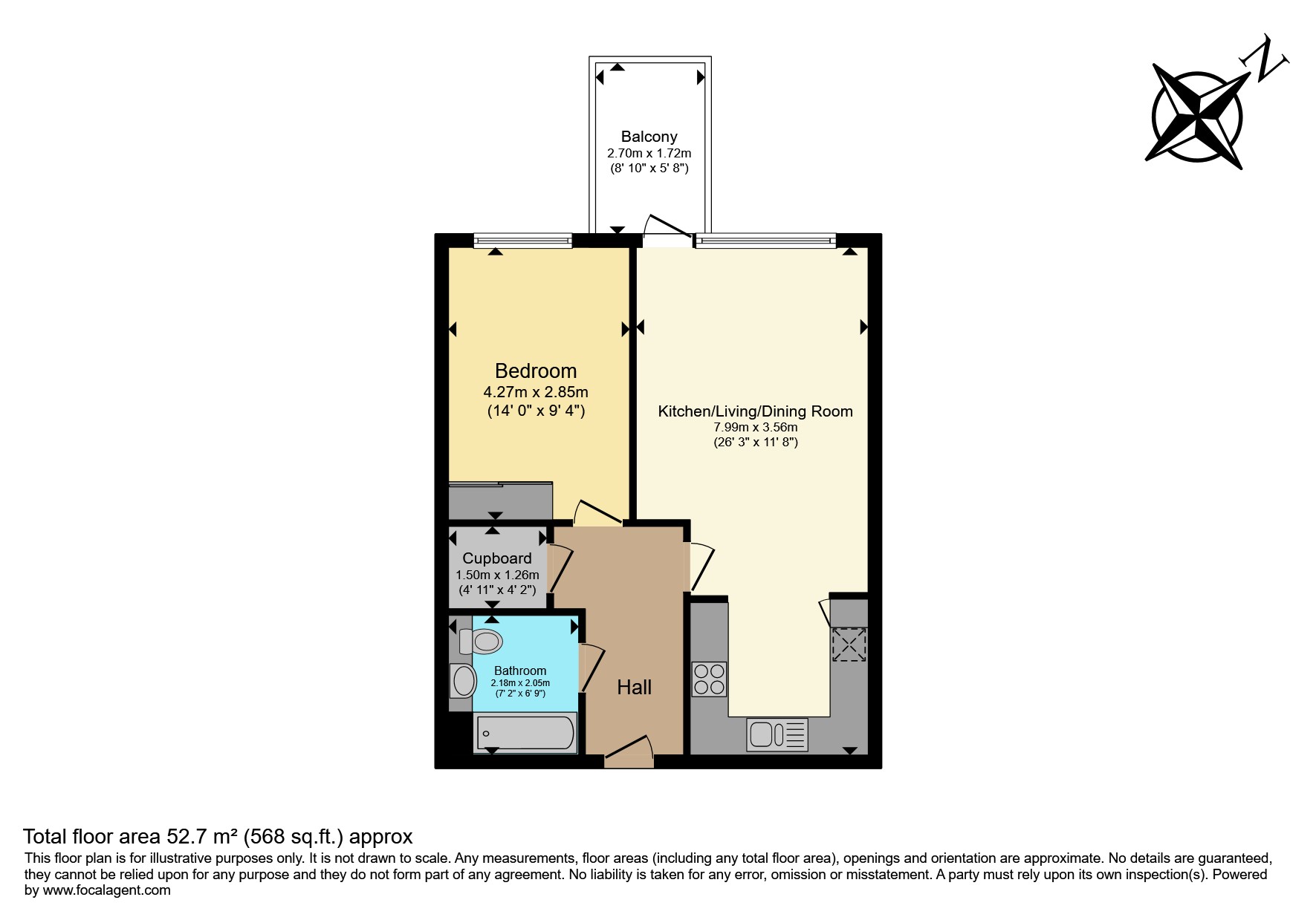 54, Southmere House, 1, Highland Street, London floorplan