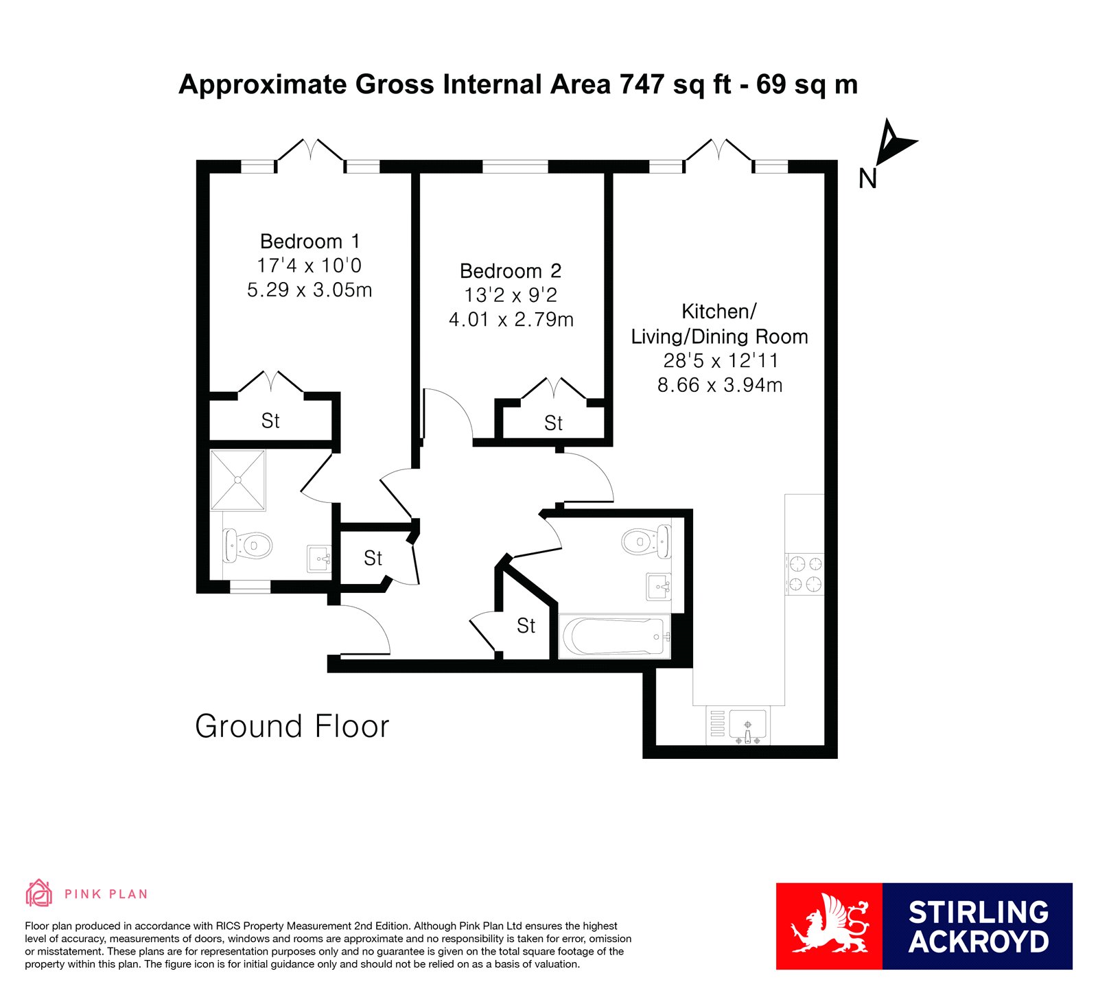 2, Knights Place, Twickenham floorplan