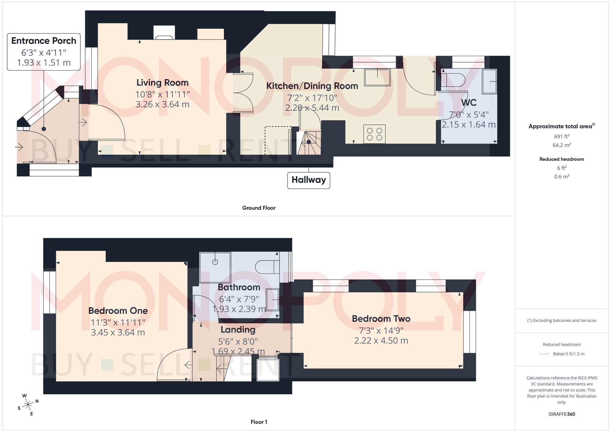 3 Mount Pleasant, Wrexham floorplan