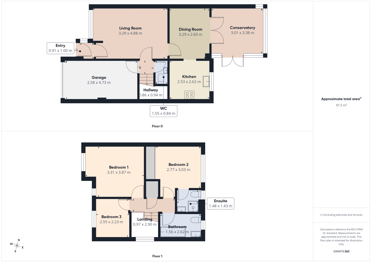 12, Newall Drive, Nottingham floorplan