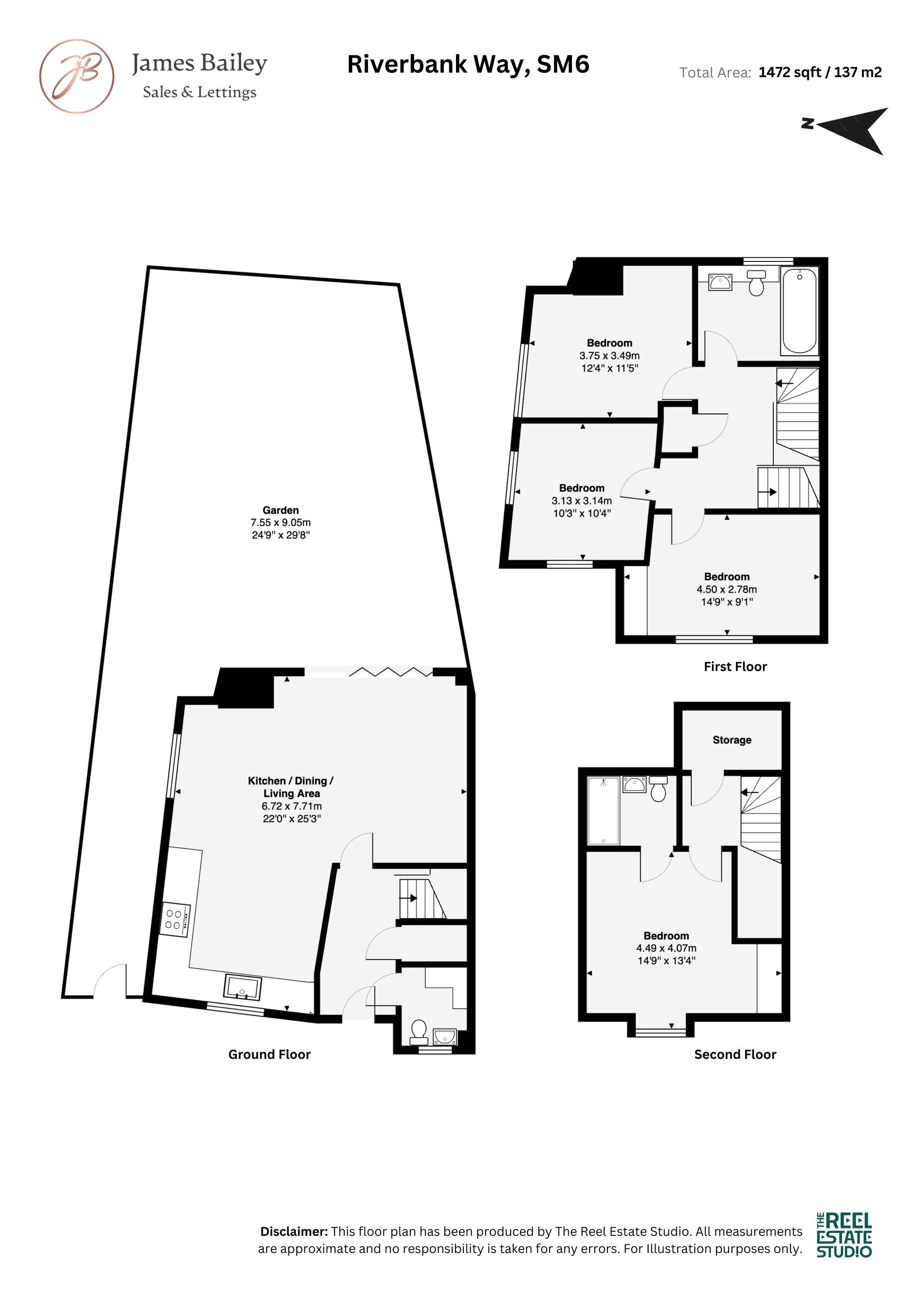 50 Riverbank Way, Wallington floorplan