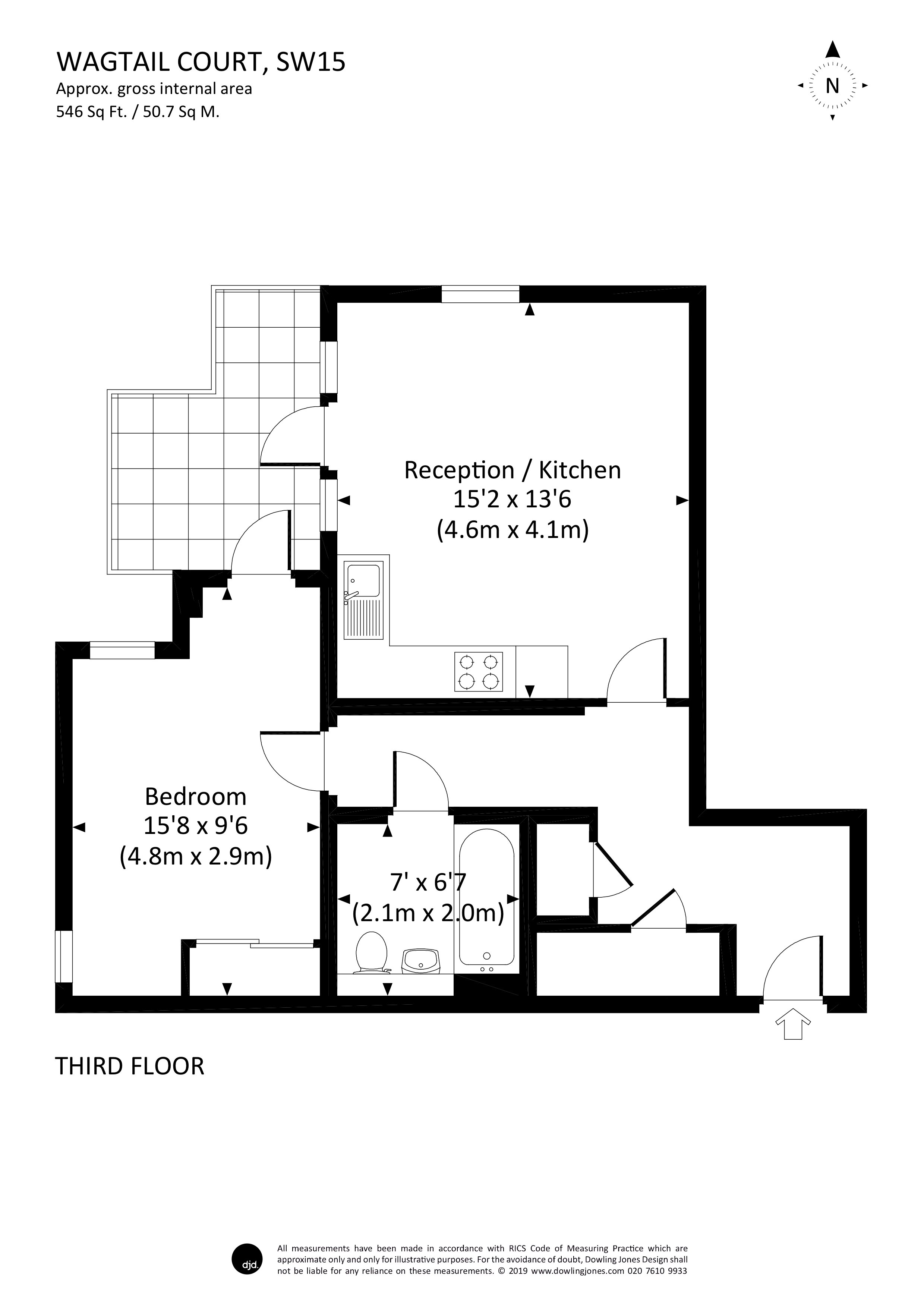 1 Bedrooms Flat to rent in Pipit Drive, London SW15