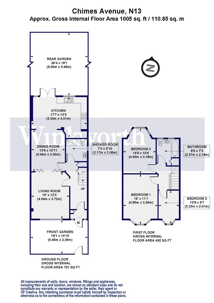 7, Chimes Avenue, London floorplan