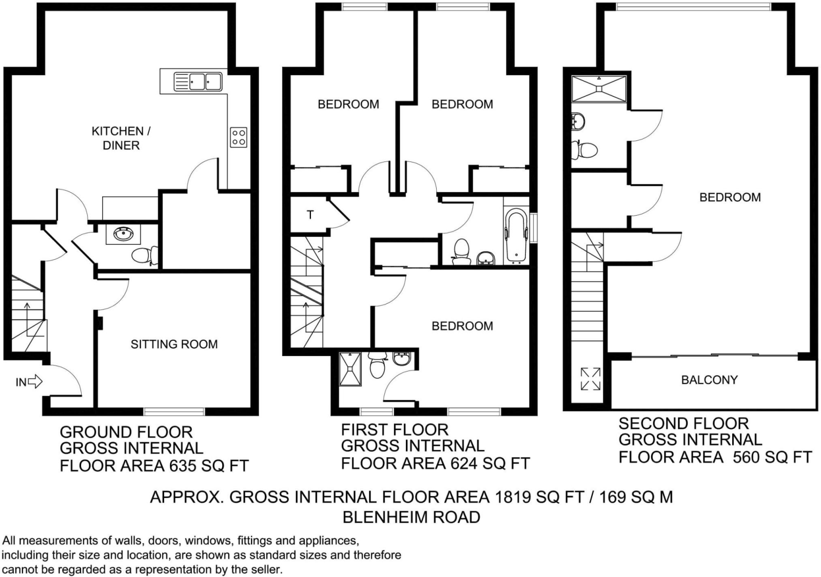 Room 1, 4, Blenheim Road, Kidlington floorplan