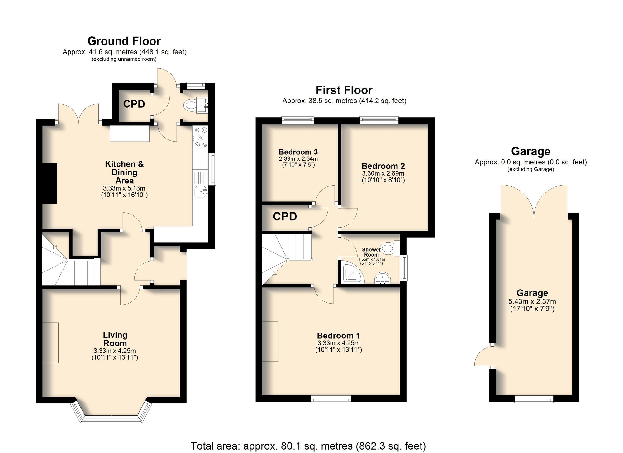 58 Kent Street, Chesterfield floorplan