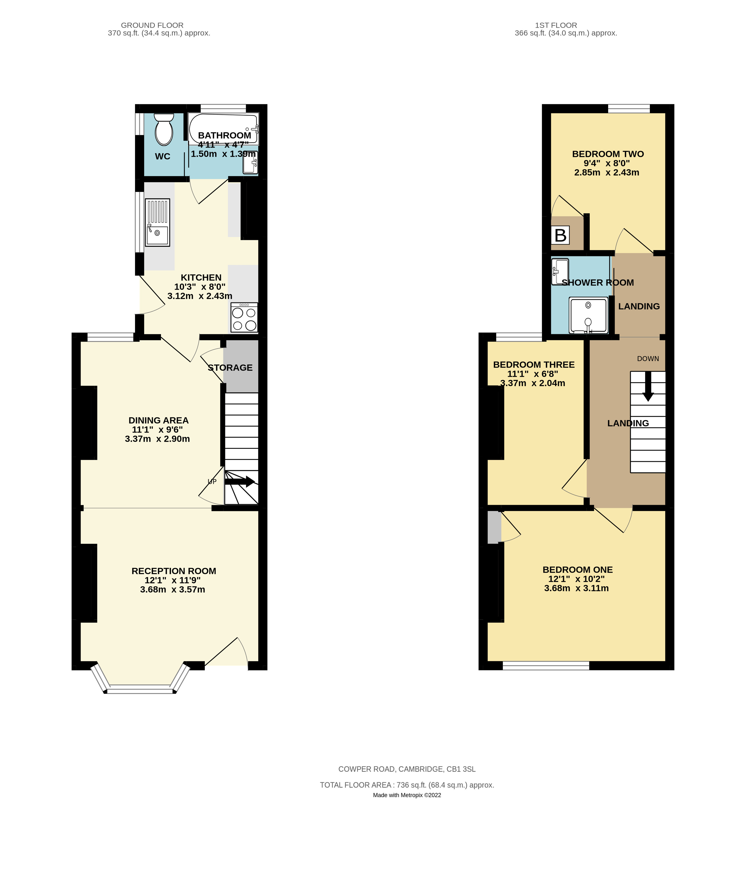 7, Cowper Road, Cambridge floorplan